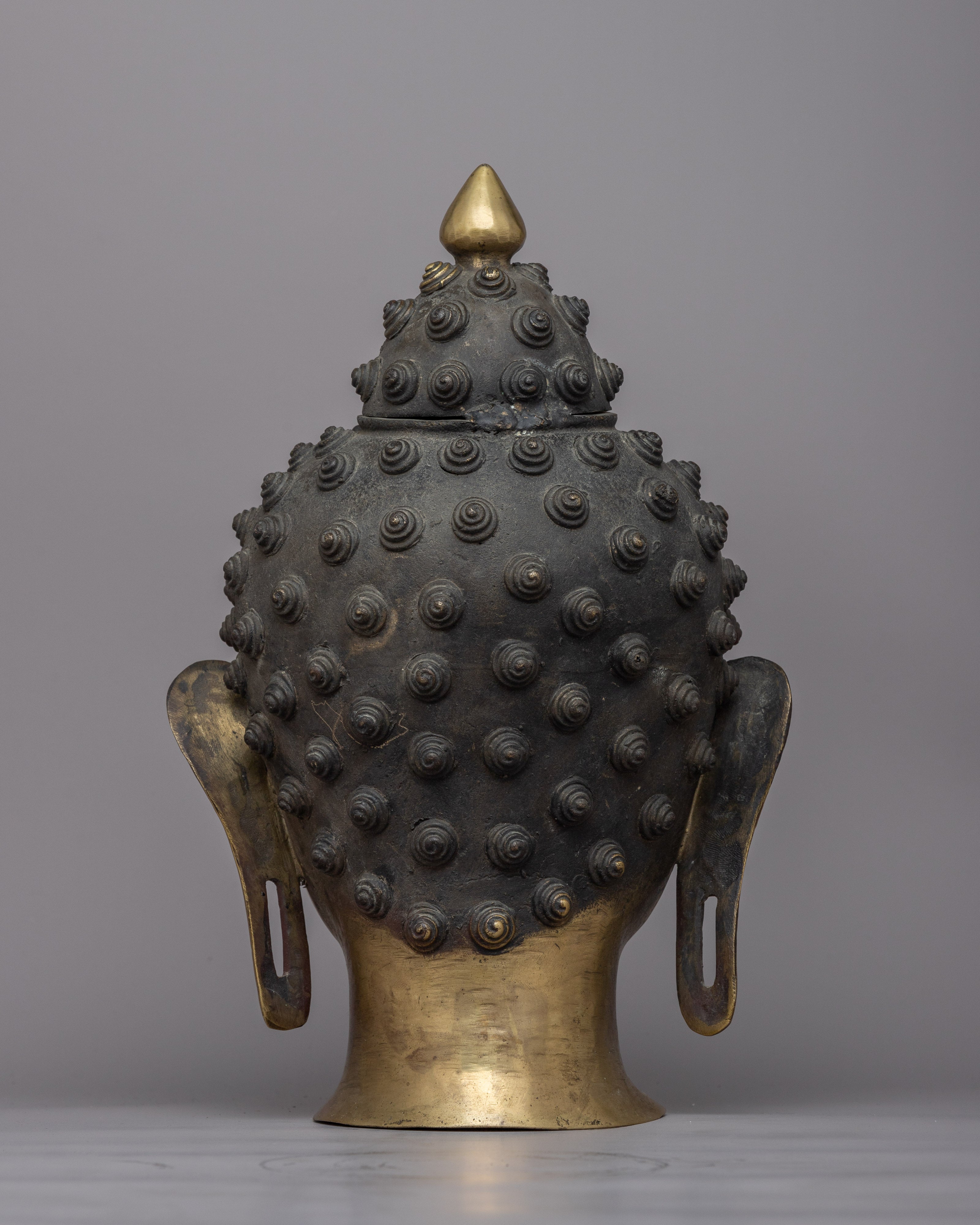 Antique Copper Buddha Head | Himalayan Art Work