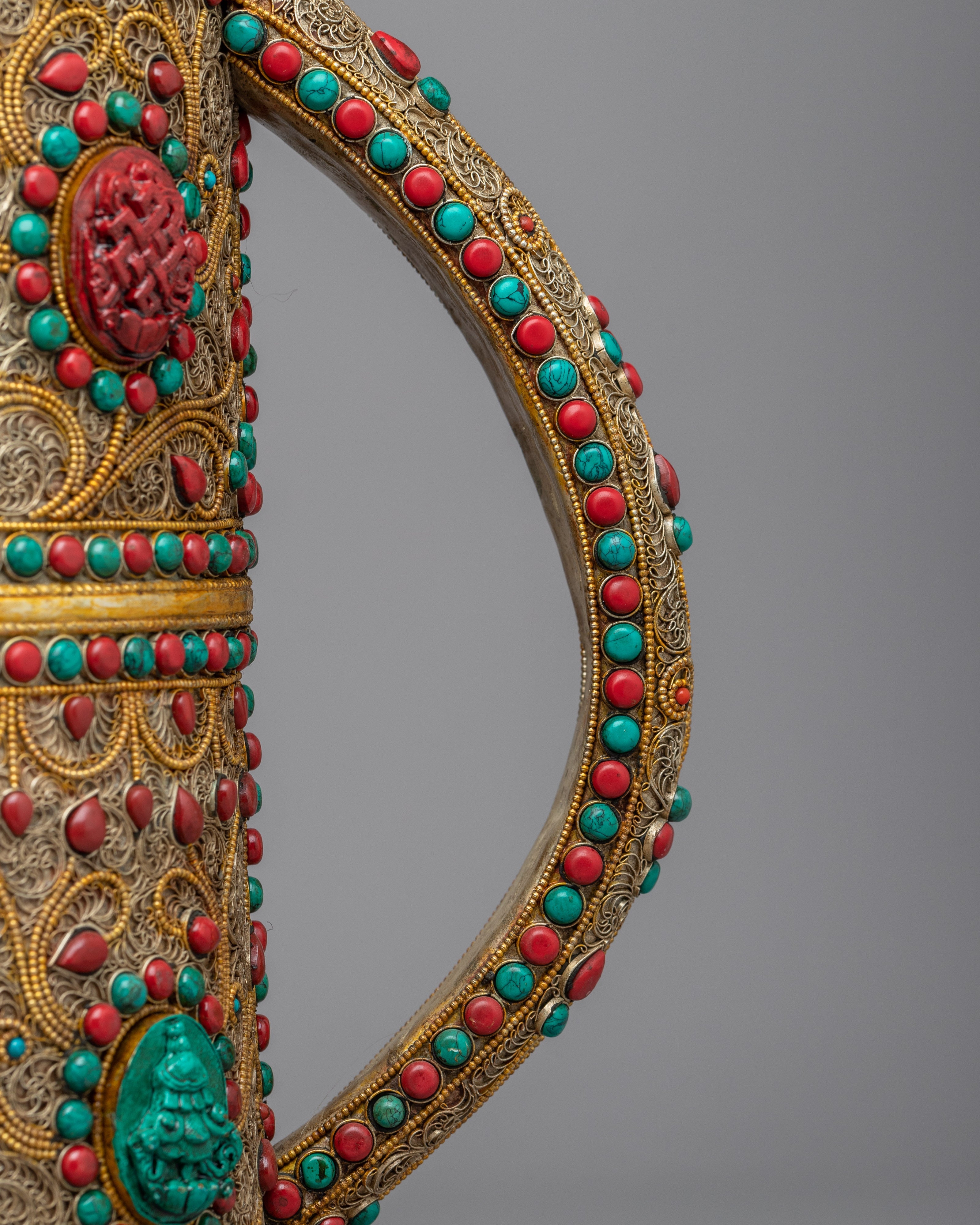 Buddhist Traditional Tea Pot | Gemstones Embedded on the Pot