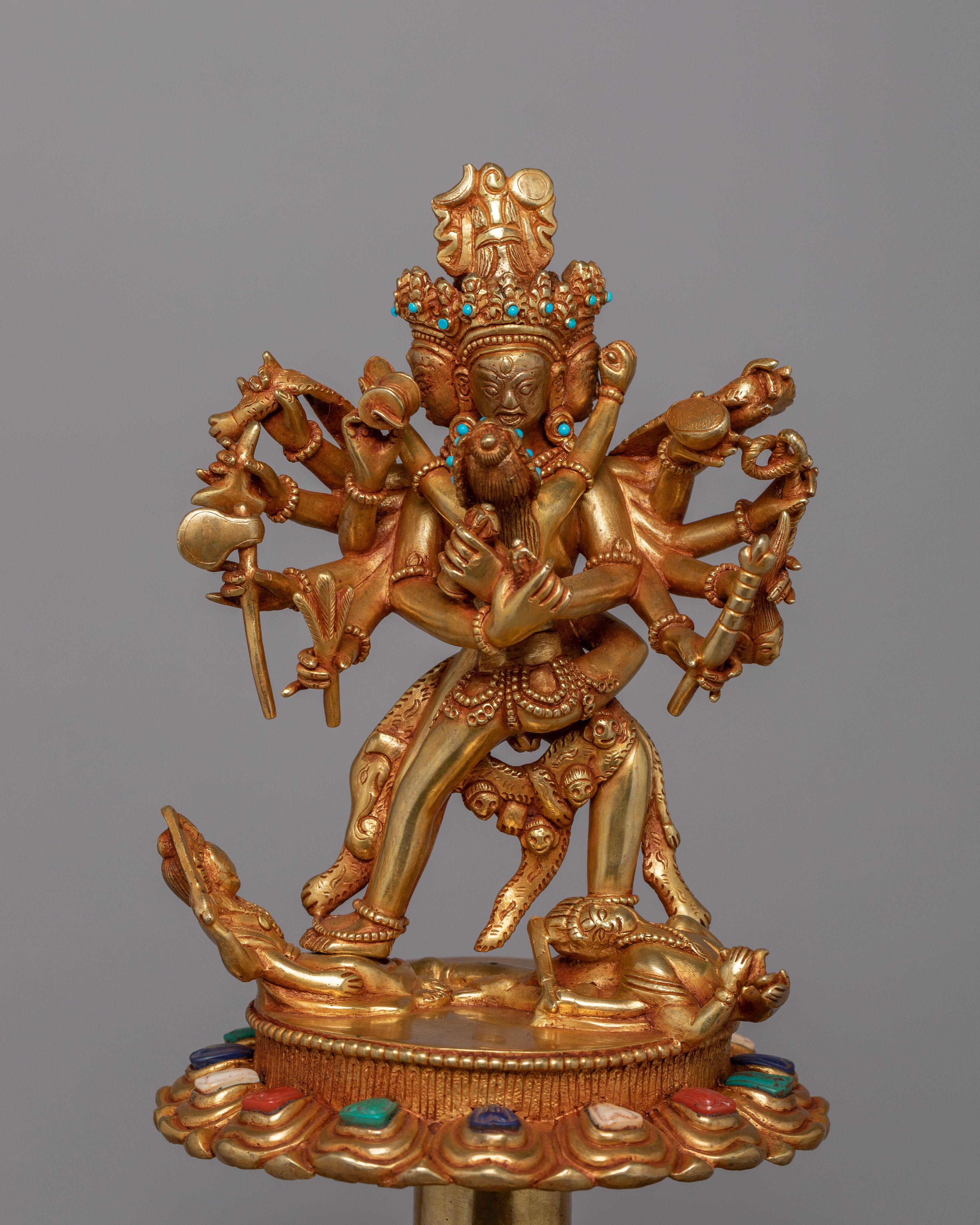 Copper Lotus with Stand | Timeless Symbol of Enlightenment