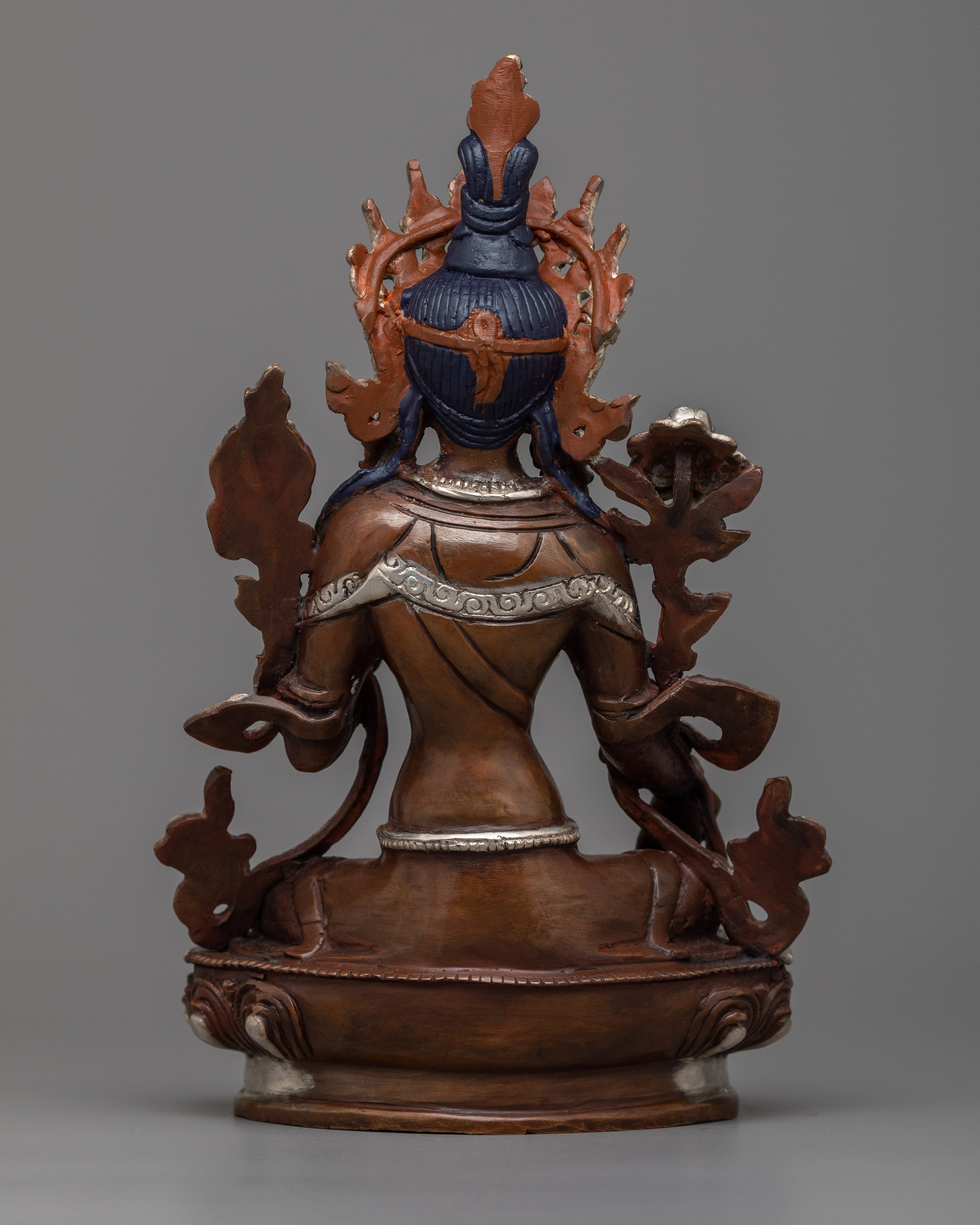 Green Tara Tibetan Goddess Statue | Welcome Serenity with our Sculpture