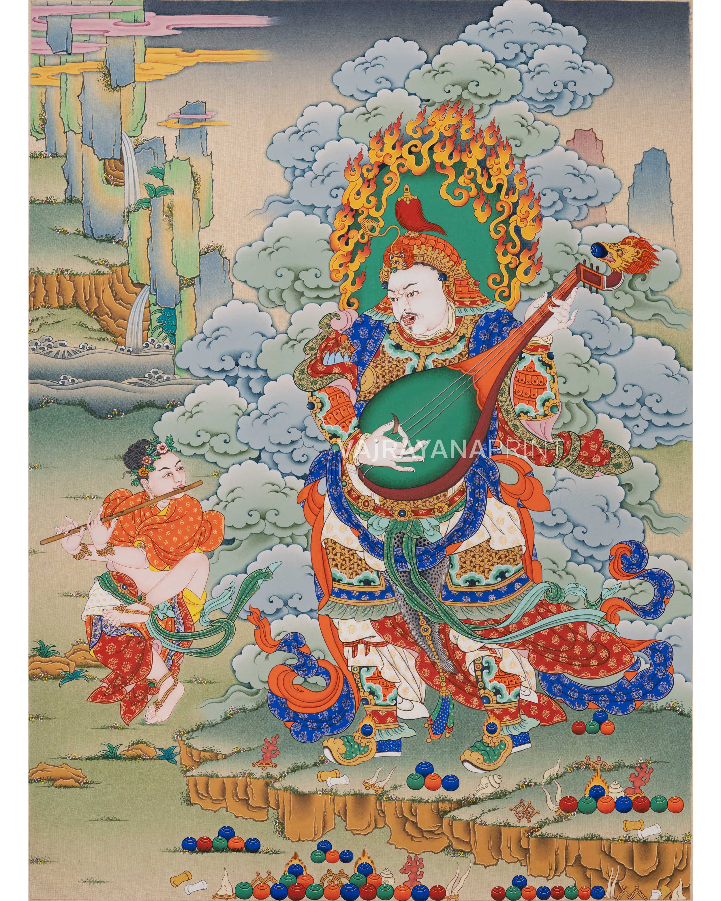 Traditional Canvas Art Of Dhritarashtra Uvacha