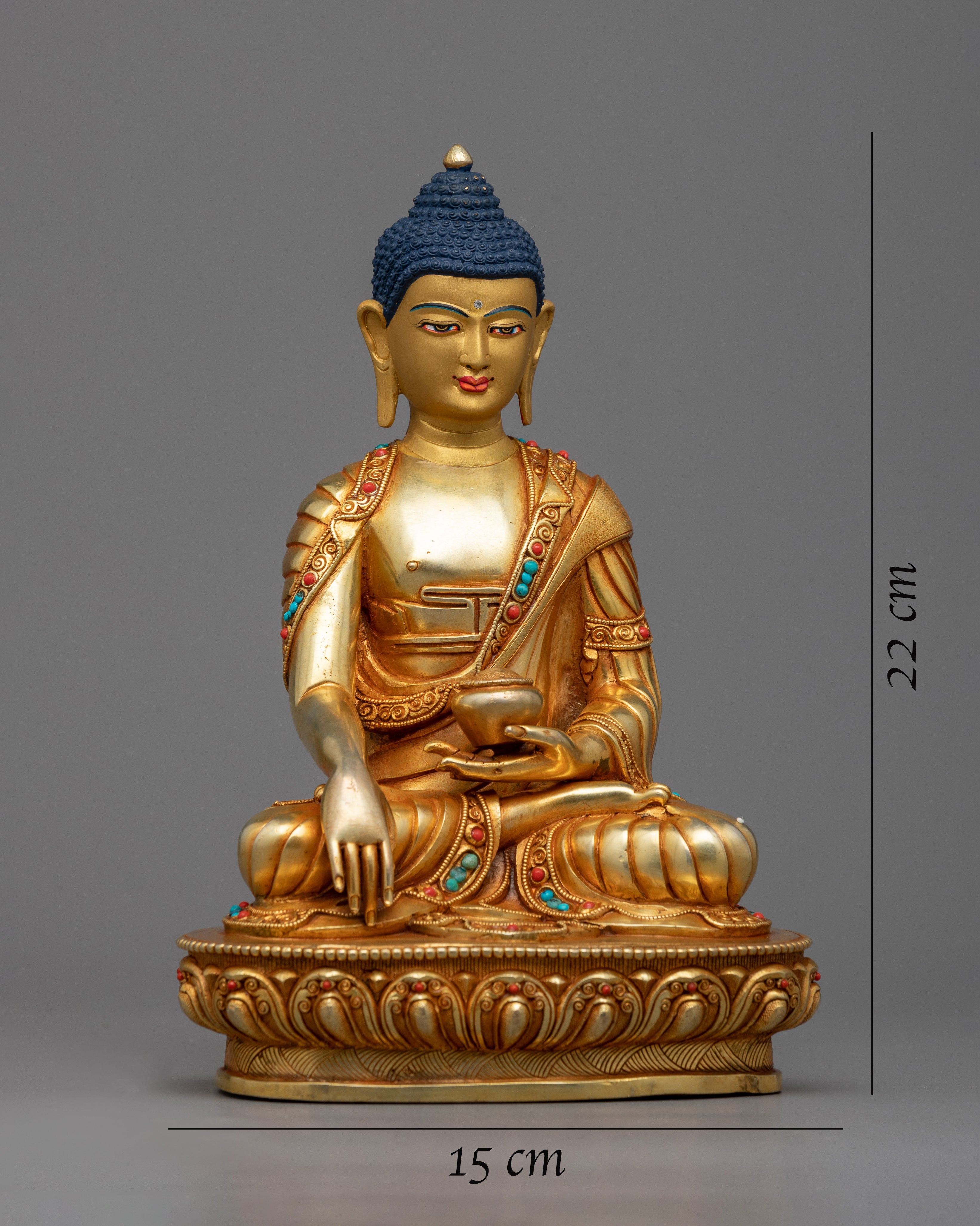 Handmade Shakyamuni Buddha Home Statue | Exquisitely Crafted Spiritual Decor Piece for Your Home