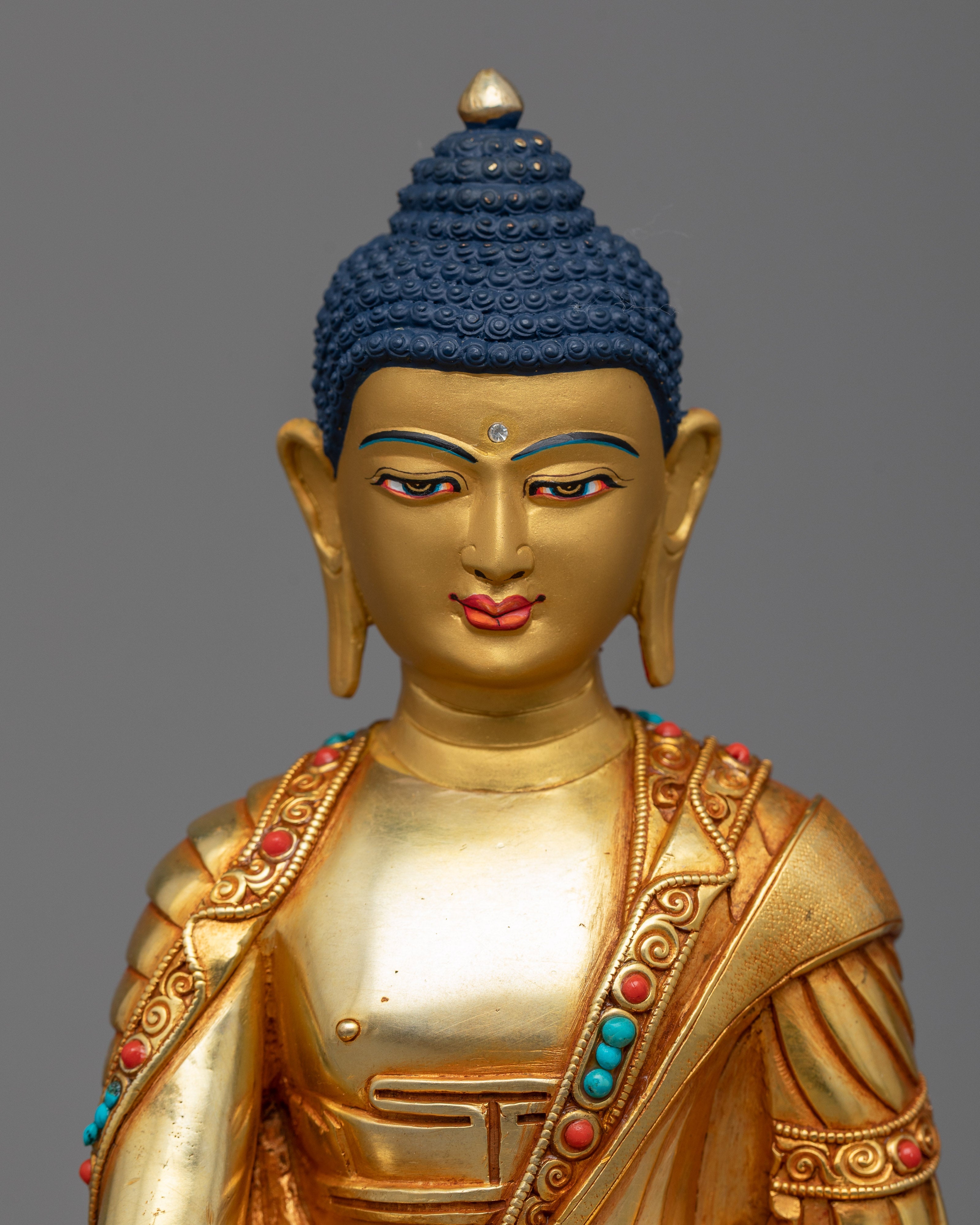 Handmade Shakyamuni Buddha Home Statue | Exquisitely Crafted Spiritual Decor Piece for Your Home