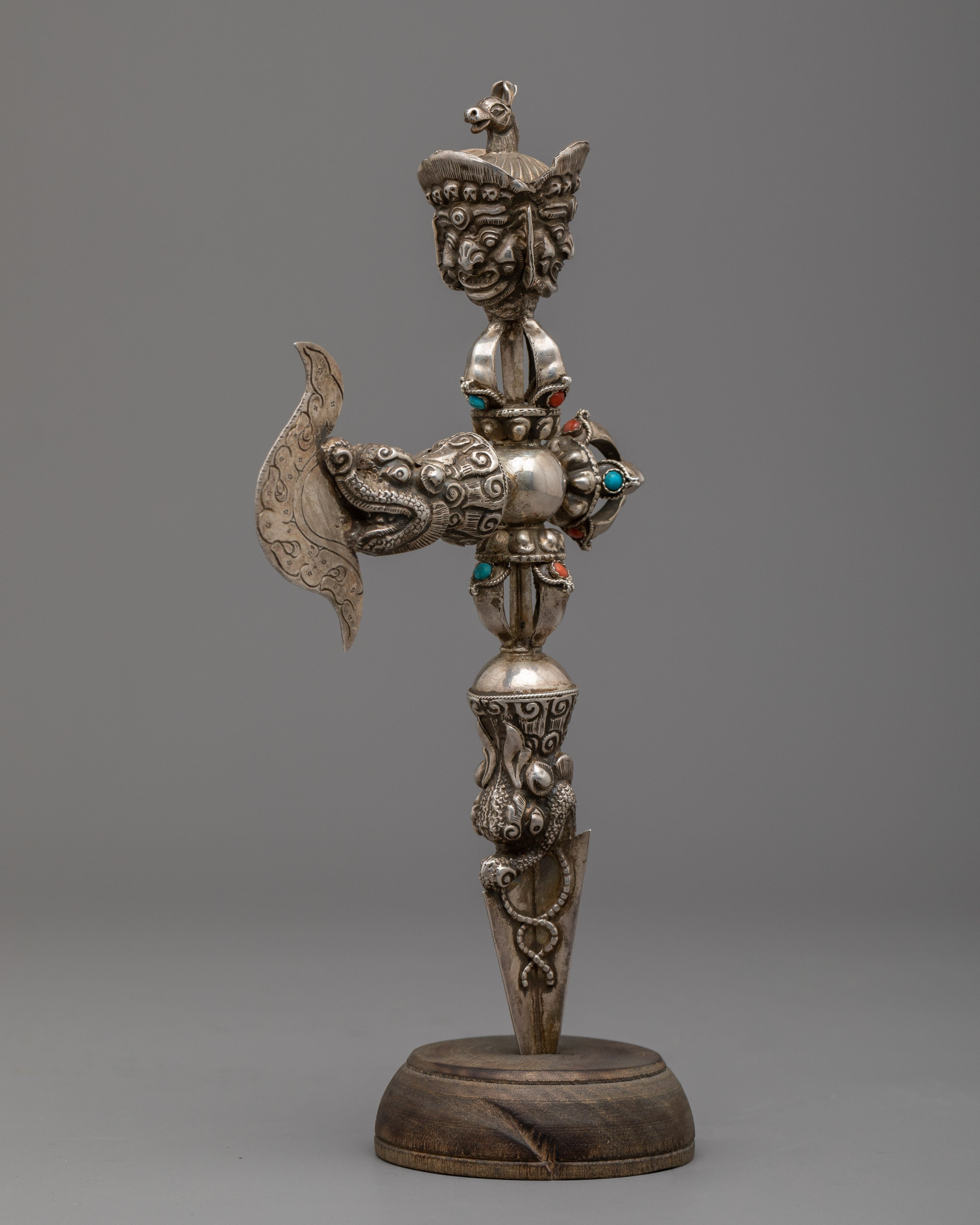 Phurba with Kartika Knife | Enhancing Meditation, Protection, and Spiritual Connection