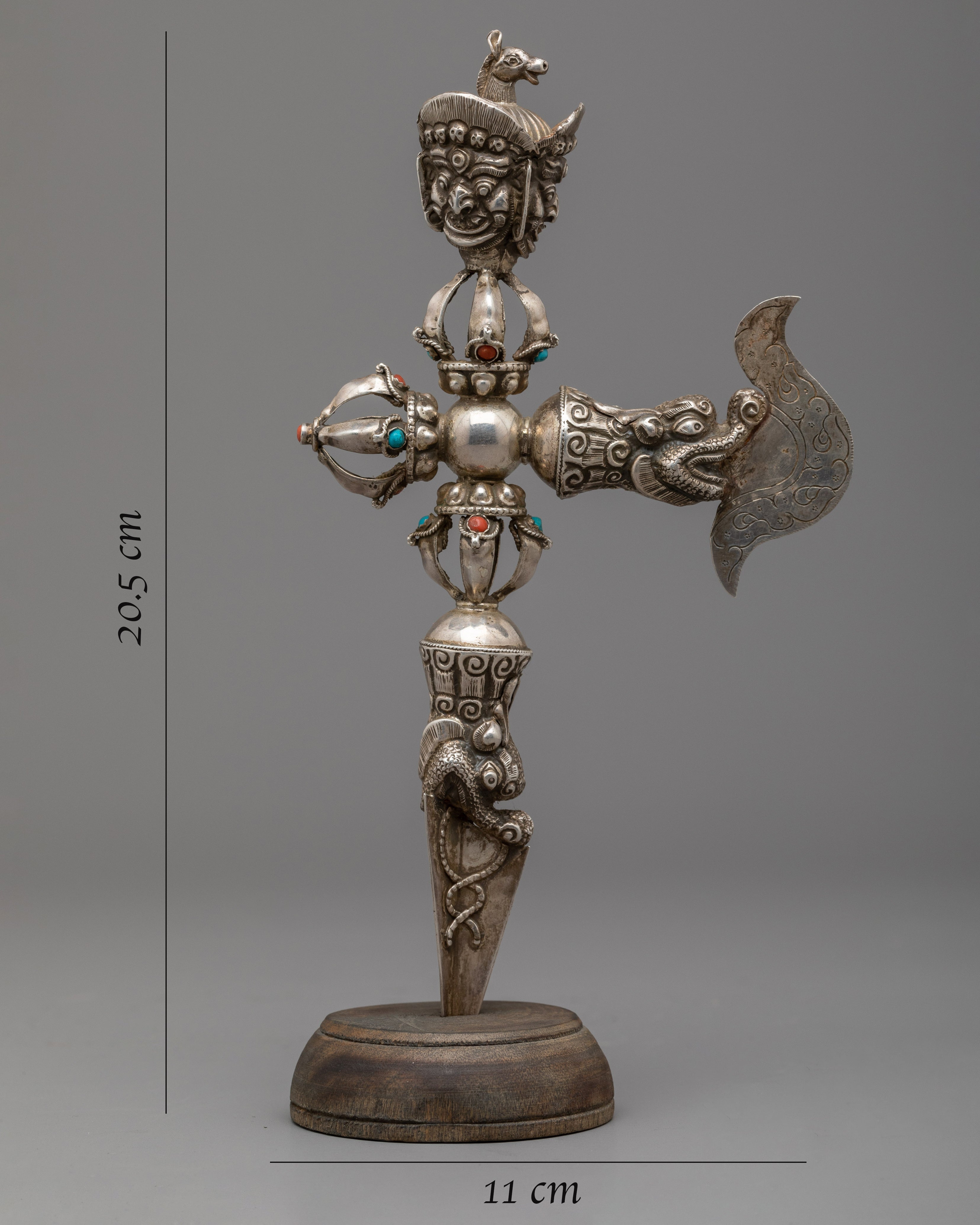 Phurba with Kartika Knife | Enhancing Meditation, Protection, and Spiritual Connection