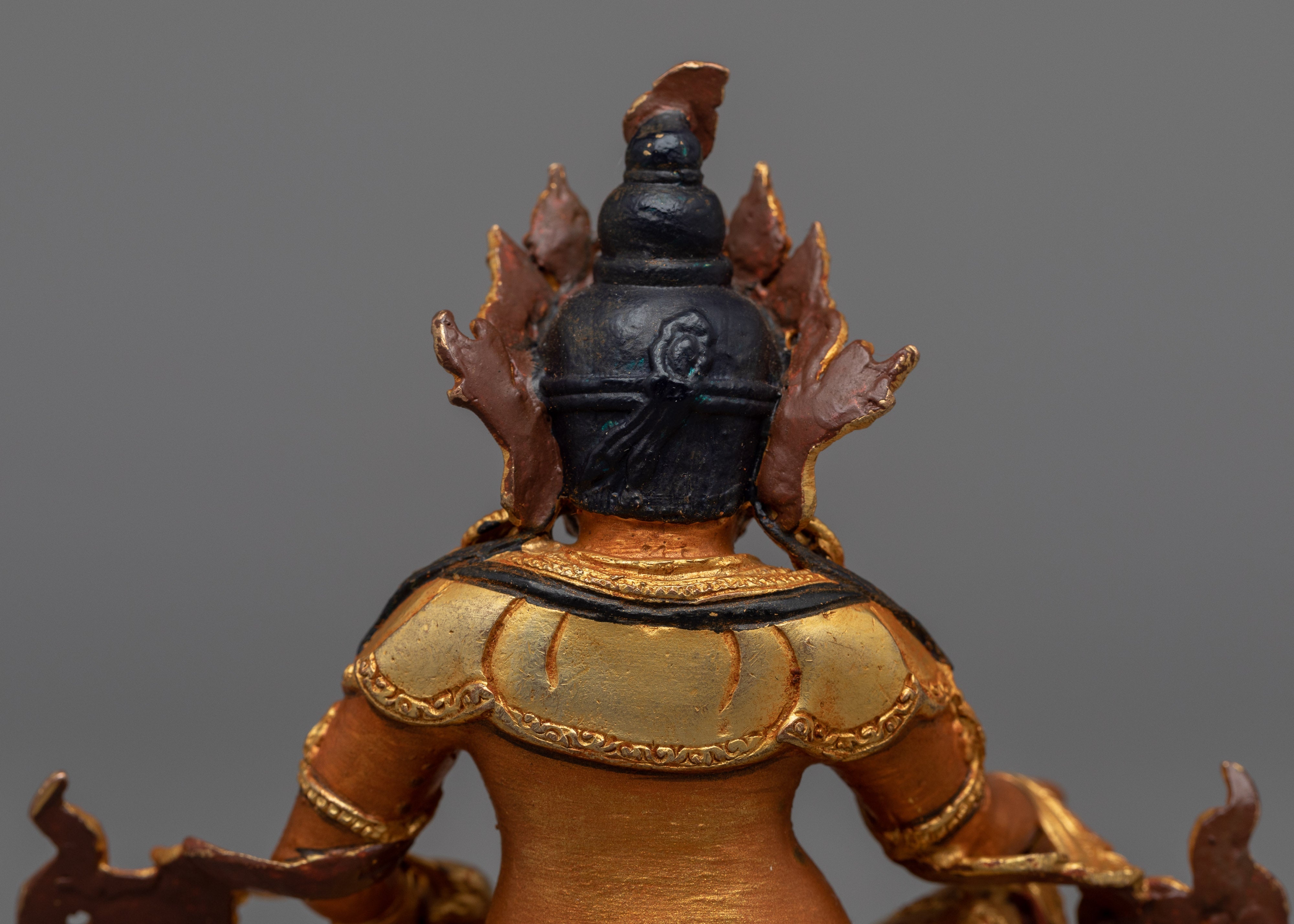 Buddhist Mini Dzambhala Statue | A Resplendent Icon of Prosperity and Protection