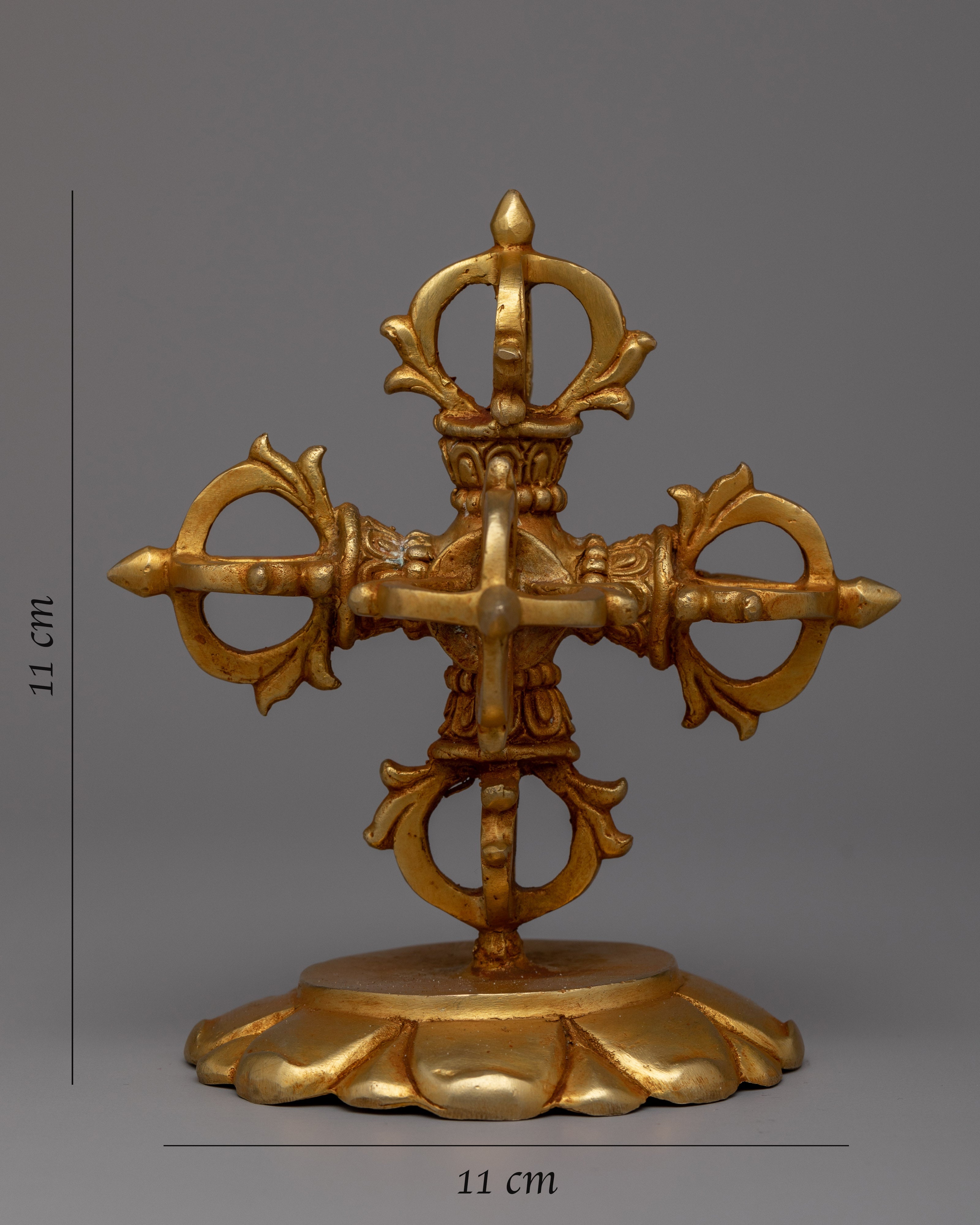 Exquisite Handcrafted Bishwo Vajra | Copper Vajra for Spiritual Enlightenment