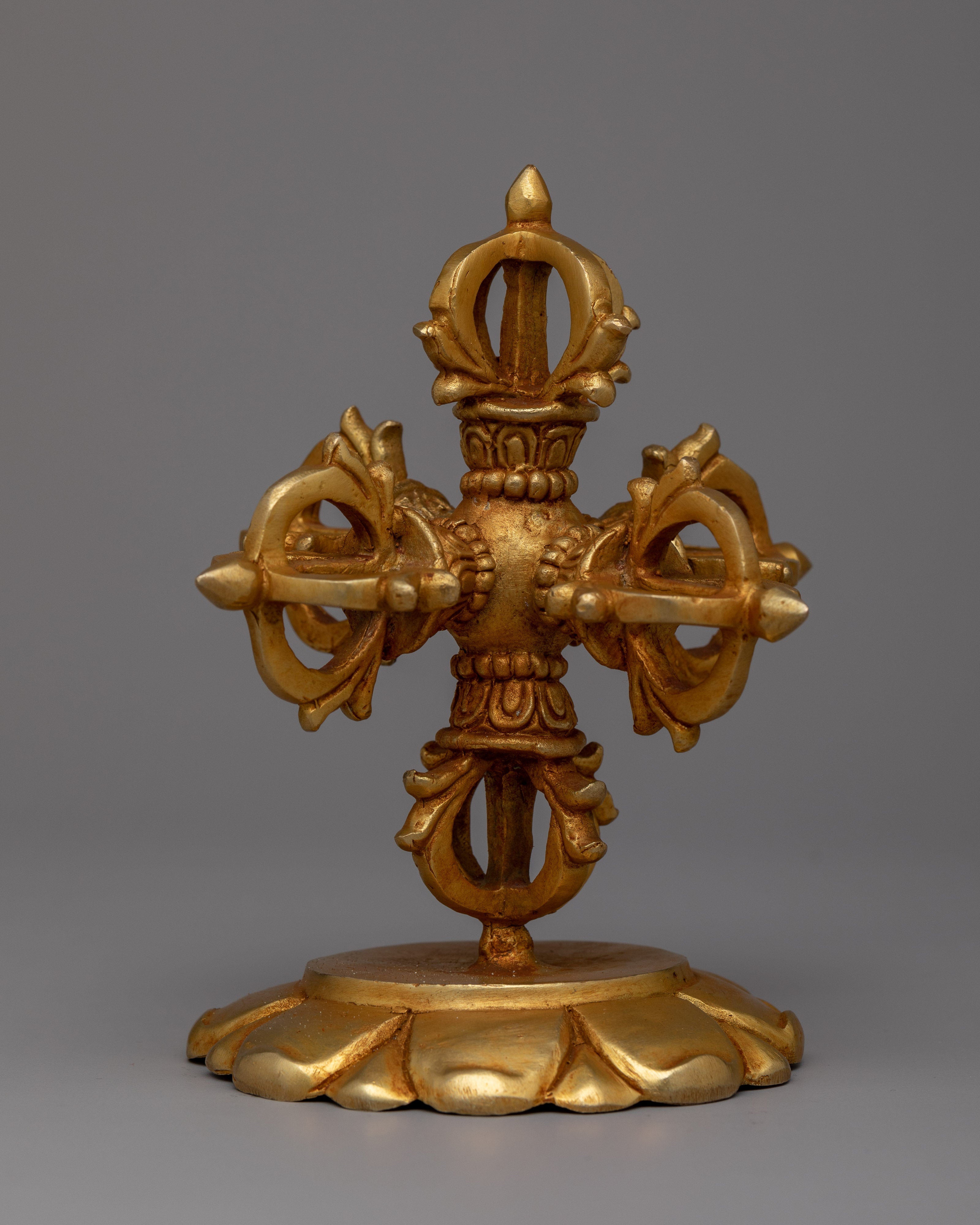 Exquisite Handcrafted Bishwo Vajra | Copper Vajra for Spiritual Enlightenment