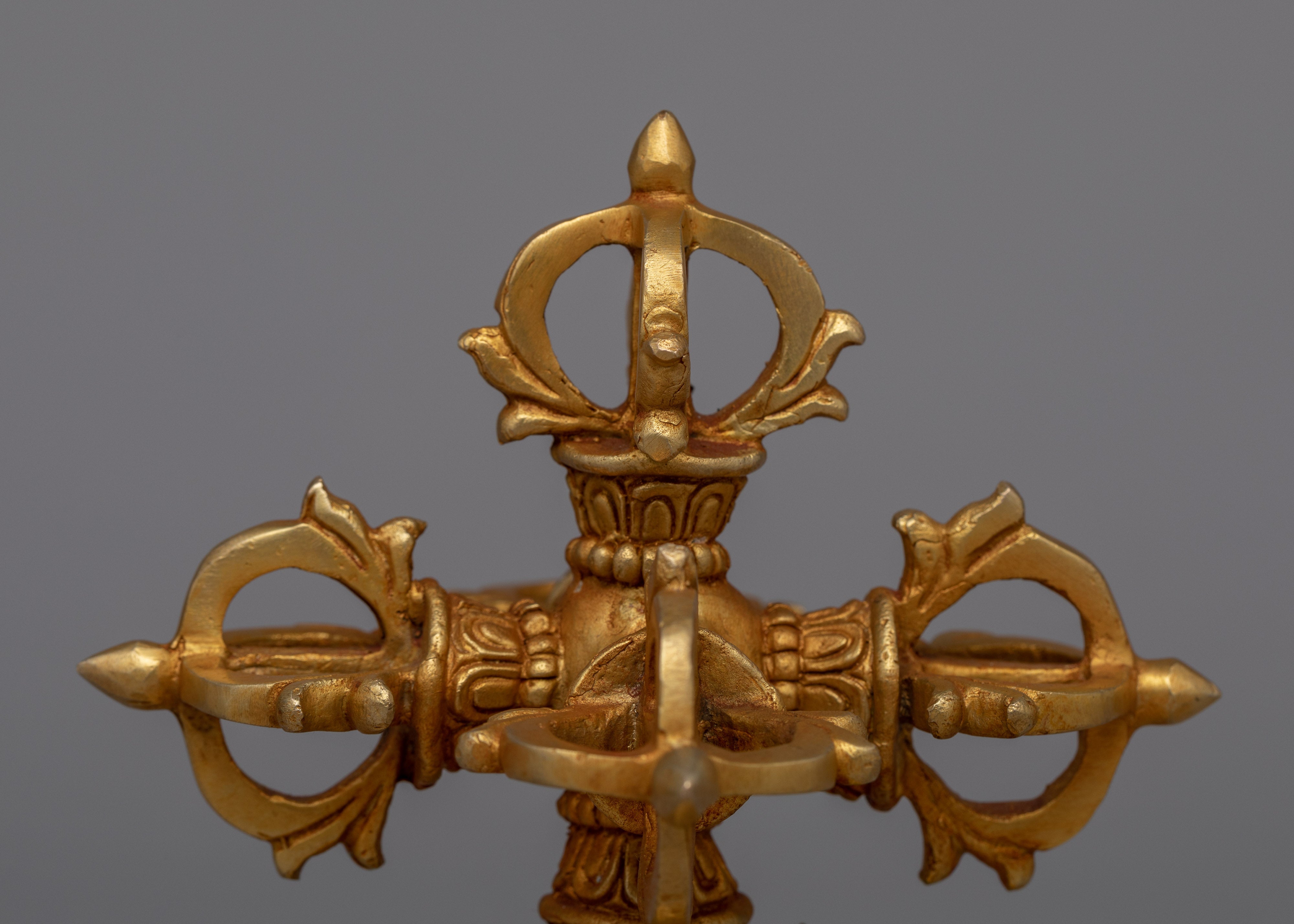 Exquisite Handcrafted Bishwo Vajra | Copper Vajra for Spiritual Enlightenment