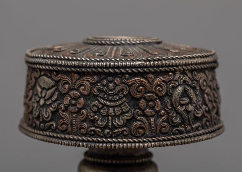 Nepali Silver Karuwa | Copper Body with Silver Plating"