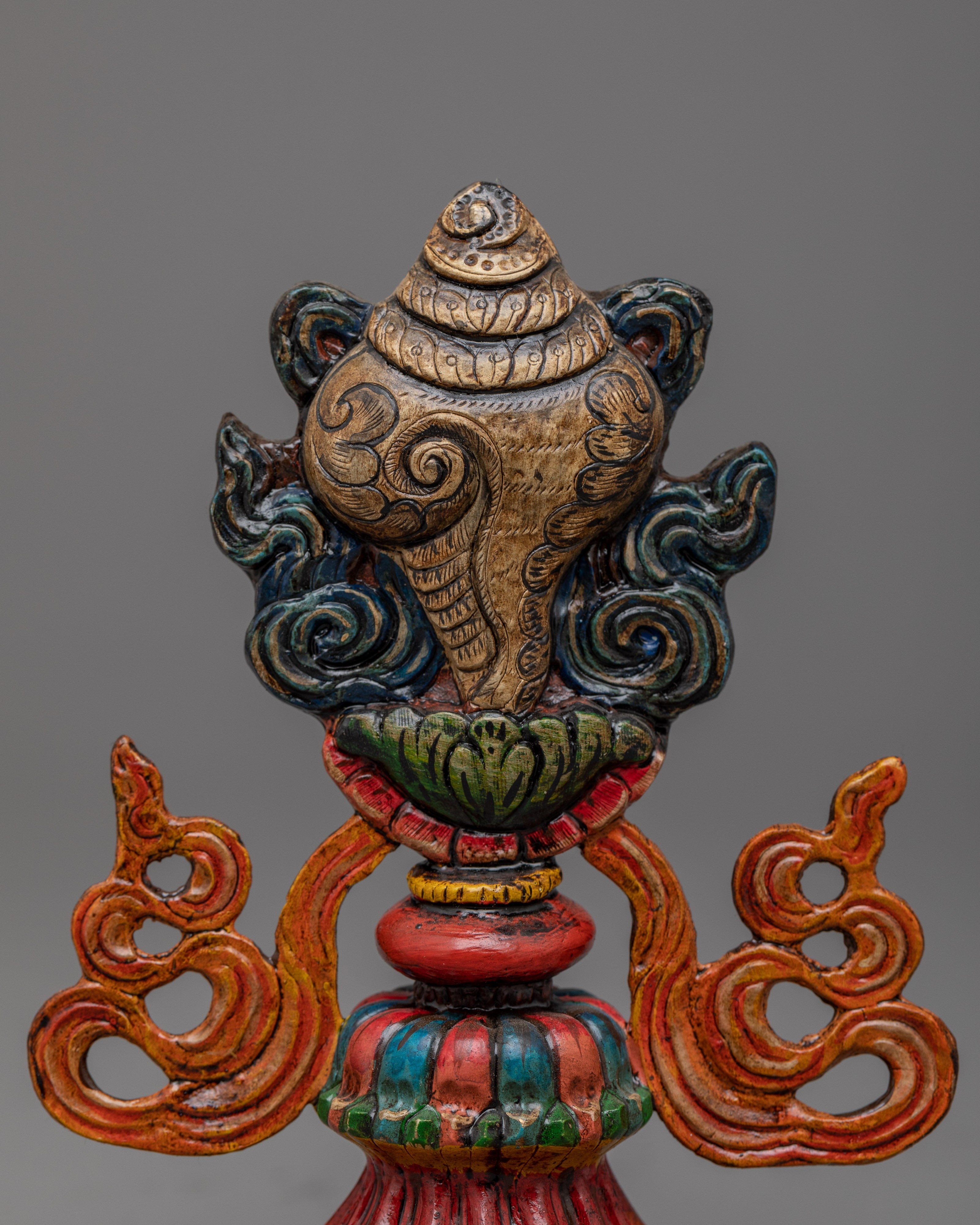 Handcrafted 8 Auspicious Symbols with Acrylic Painting | Enhance Luck and Prosperity