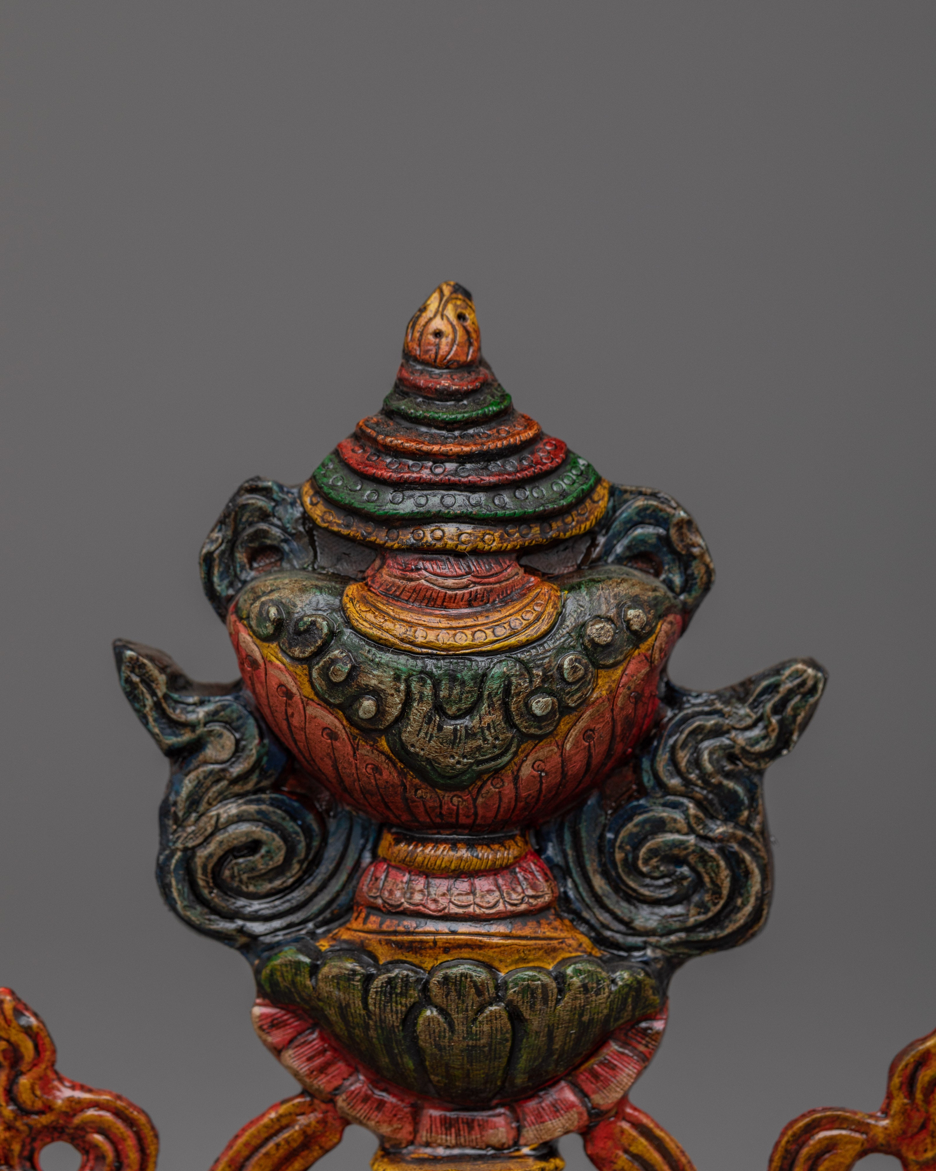 Handcrafted 8 Auspicious Symbols with Acrylic Painting | Enhance Luck and Prosperity