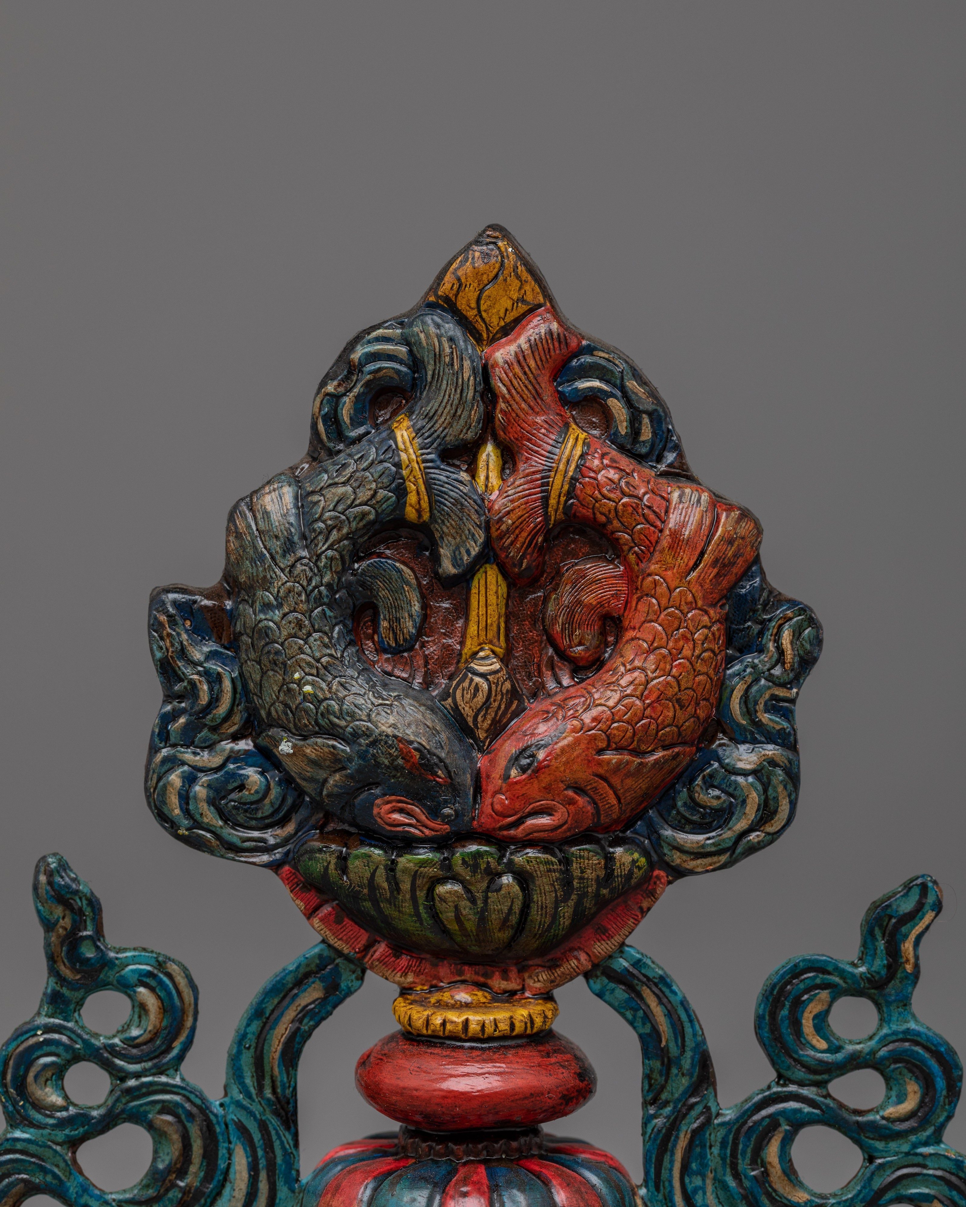 Handcrafted 8 Auspicious Symbols with Acrylic Painting | Enhance Luck and Prosperity