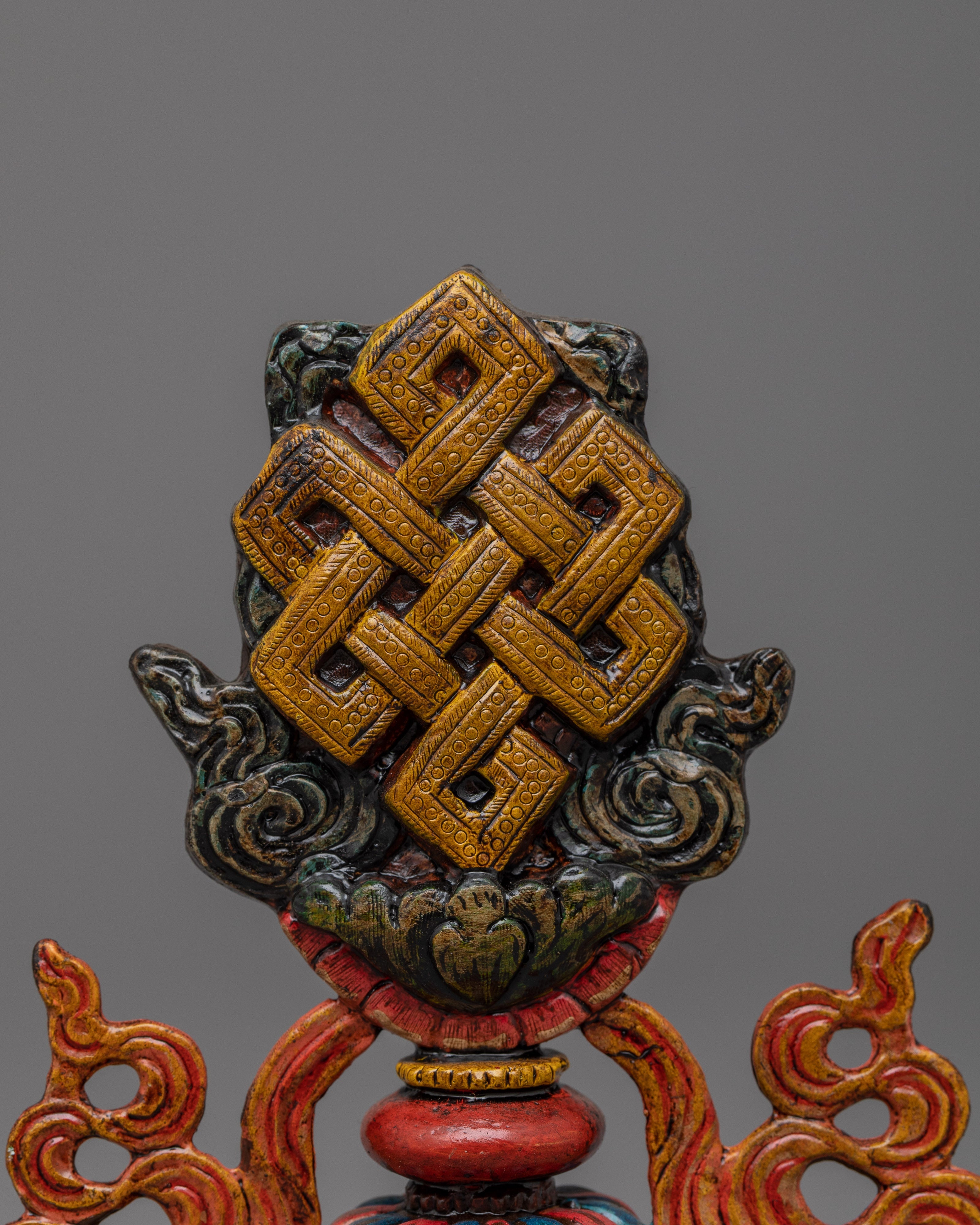 Handcrafted 8 Auspicious Symbols with Acrylic Painting | Enhance Luck and Prosperity