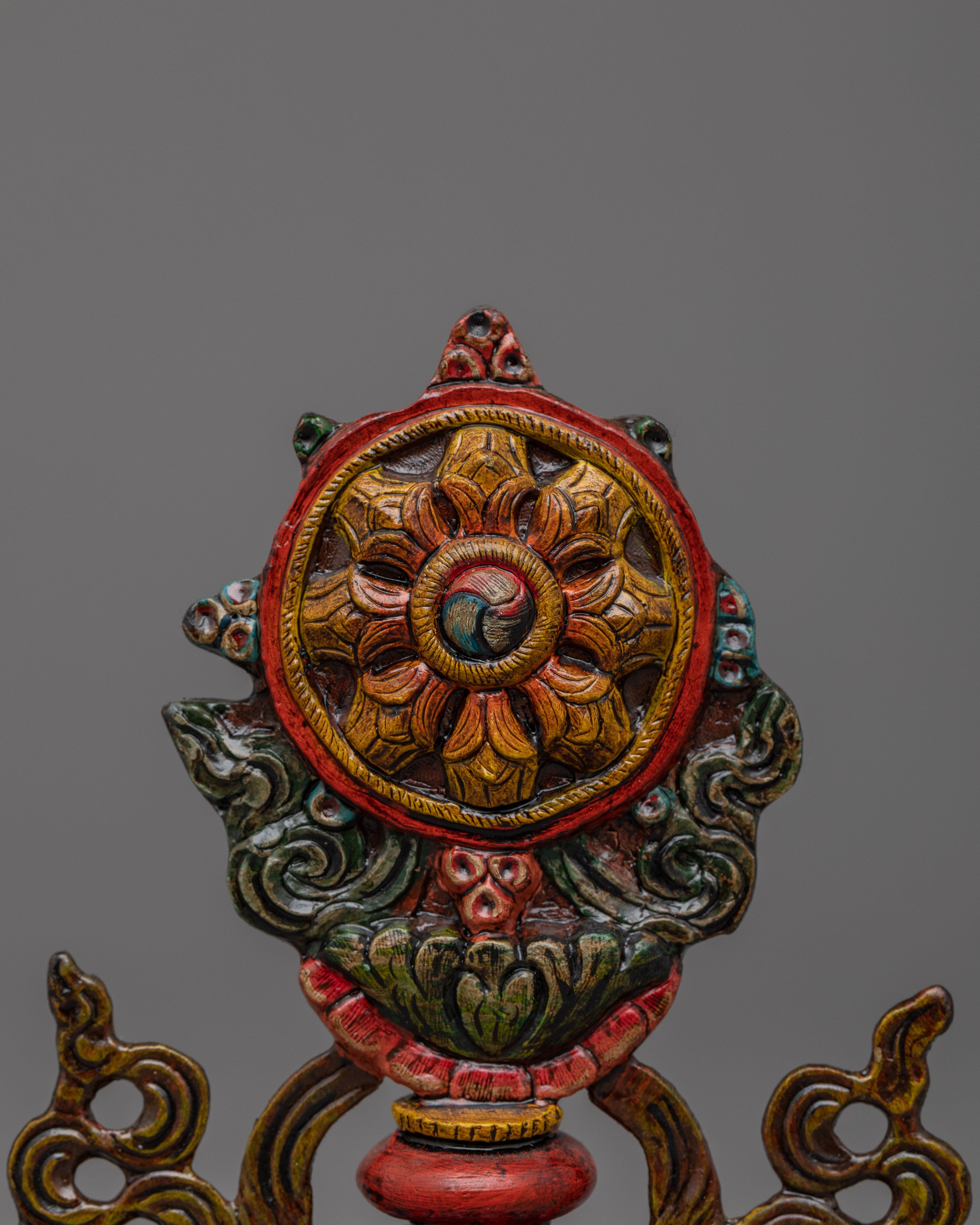 Handcrafted 8 Auspicious Symbols with Acrylic Painting | Enhance Luck and Prosperity