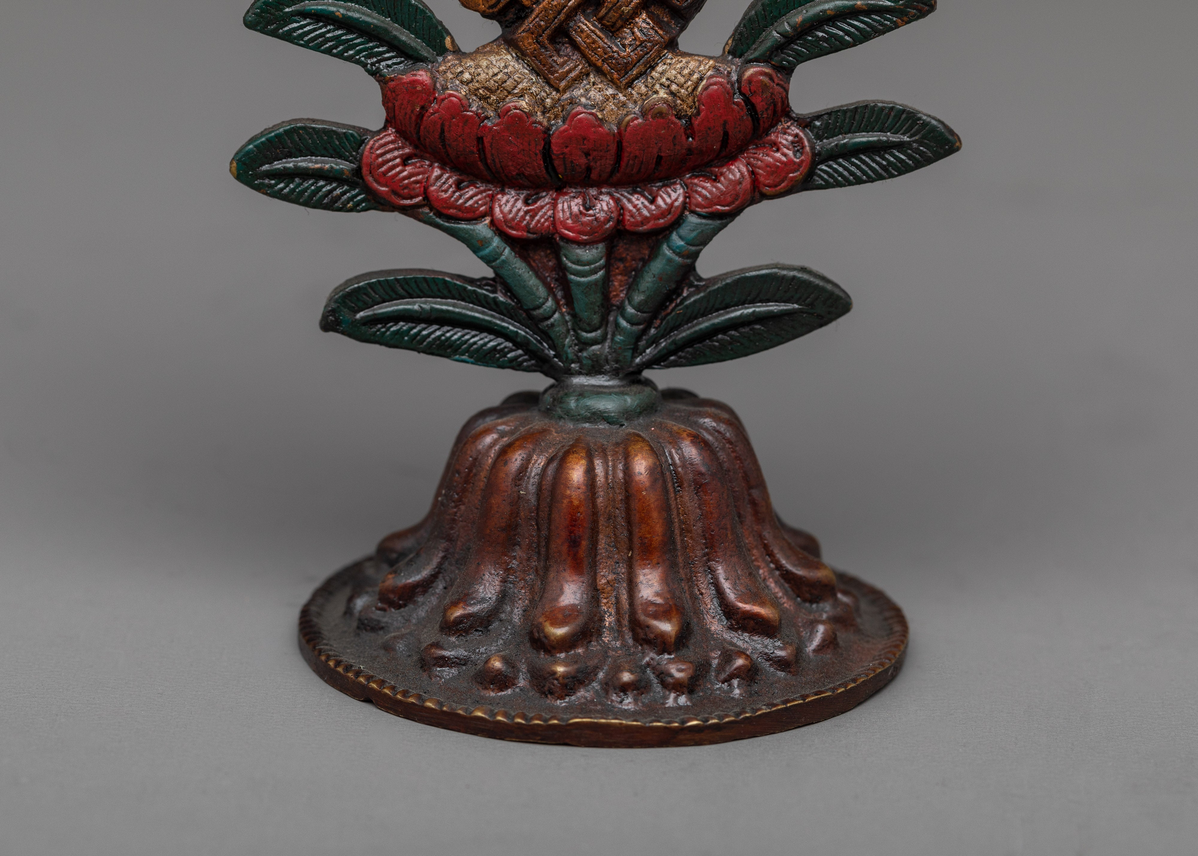 Auspicious Symbol | Handcrafted Brass Body Artwork for Prosperity and Good Fortune