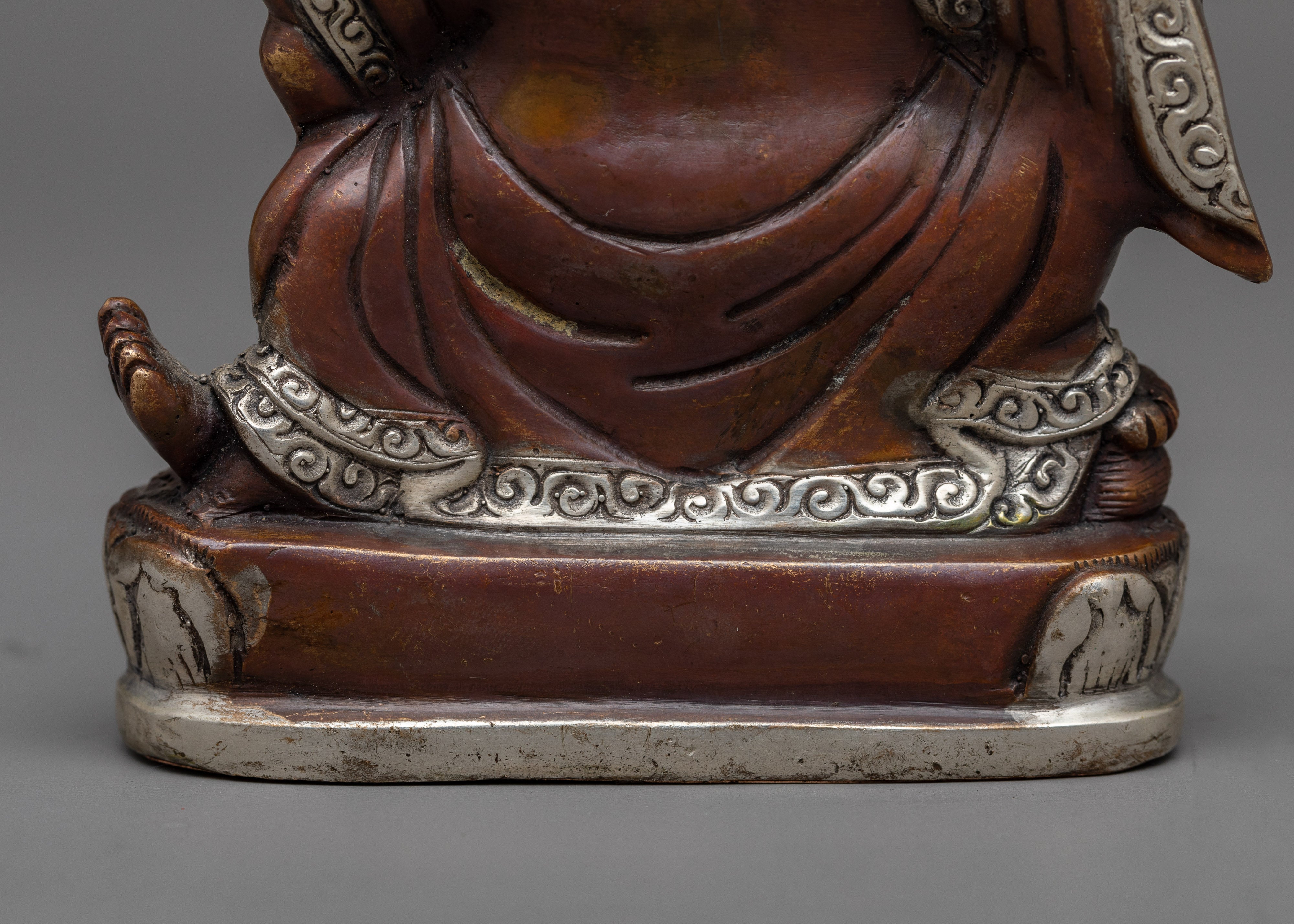 Mahakala Bernagchen Silver Plated Statue | Exquisite Spiritual Deco