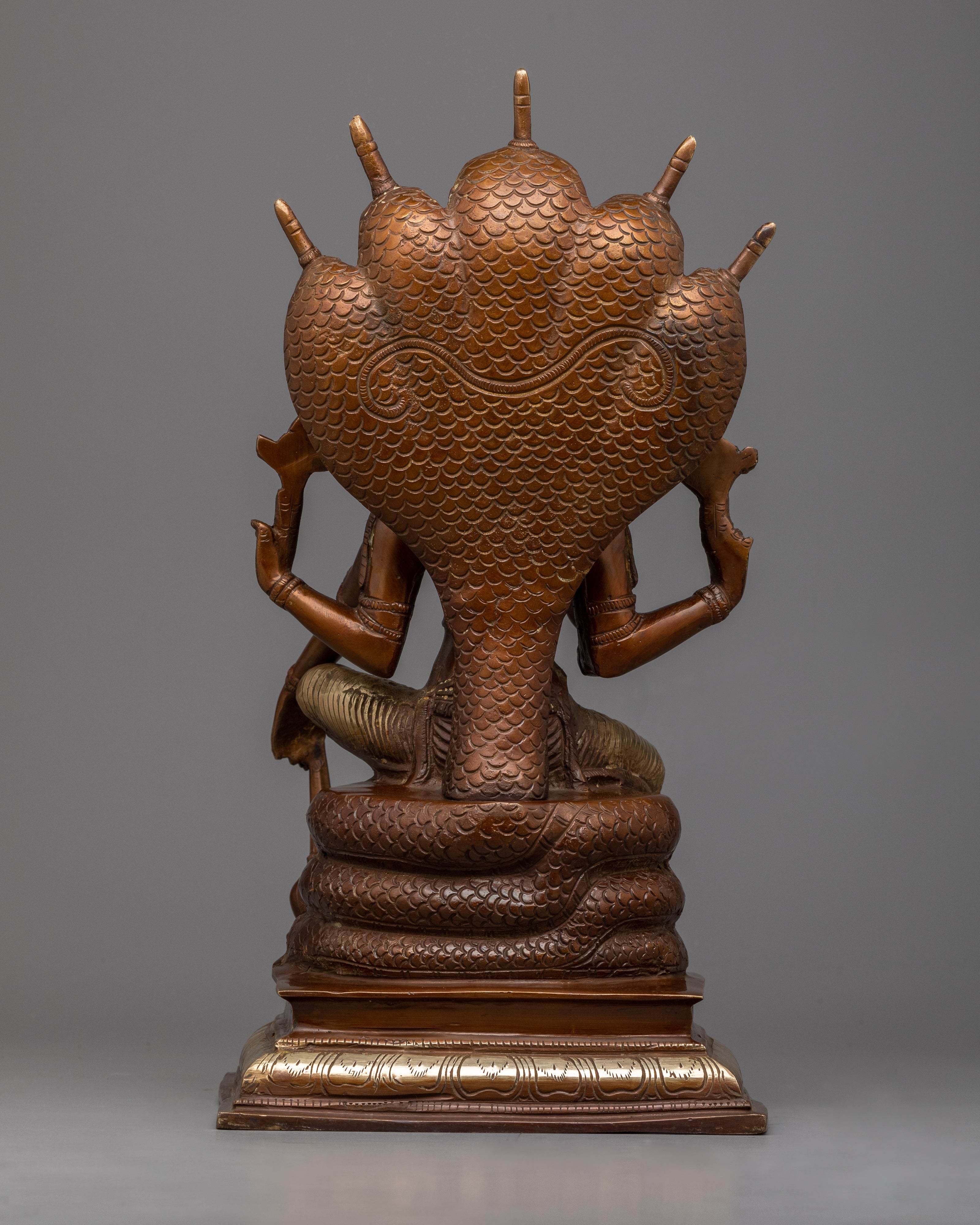 Brass Vishnu Statue | Captivating Brass Sculpture of Bishnu