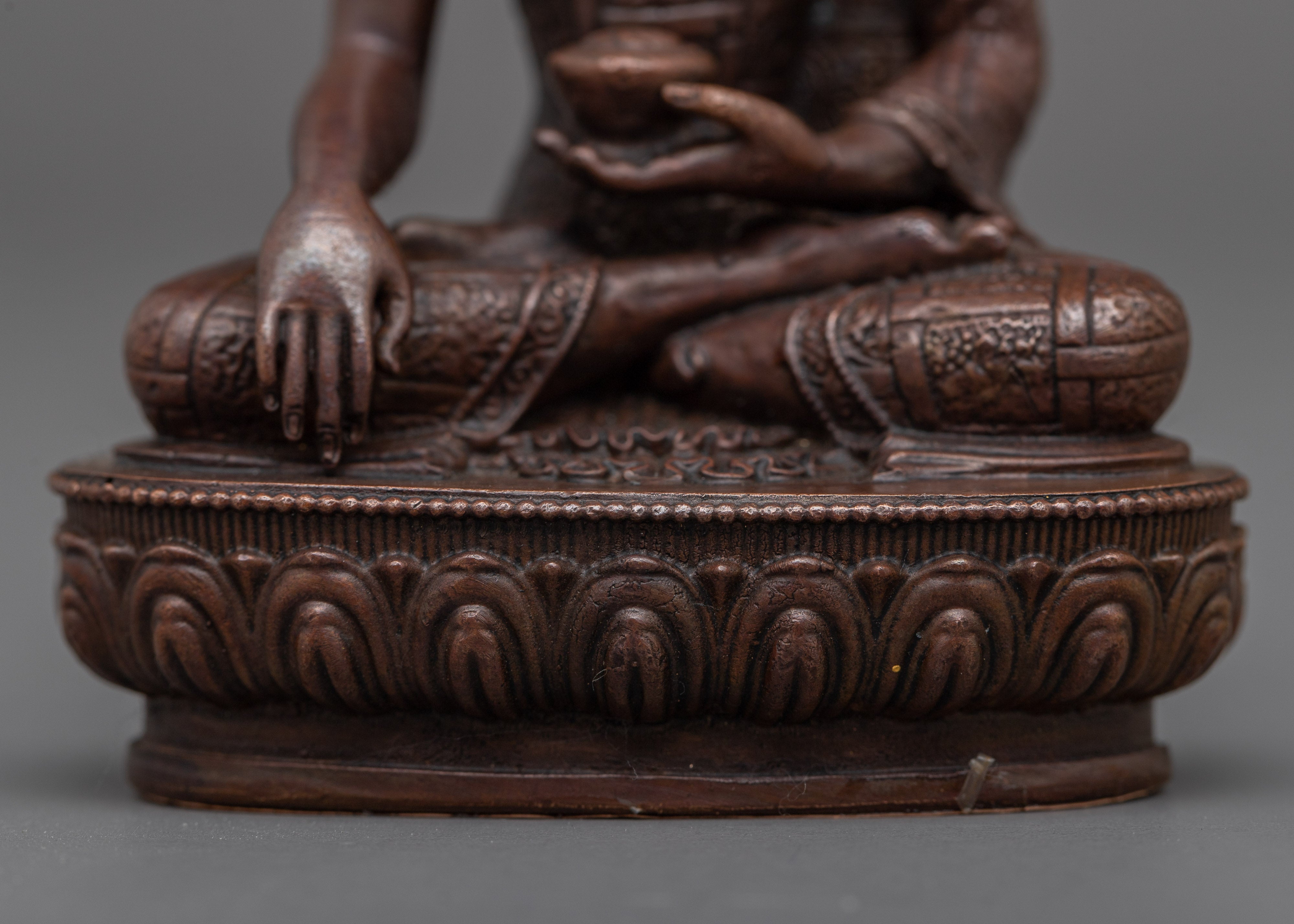 Copper Meditation Shakyamuni Buddha Statue | Peaceful and Tranquil Home Decor Accent