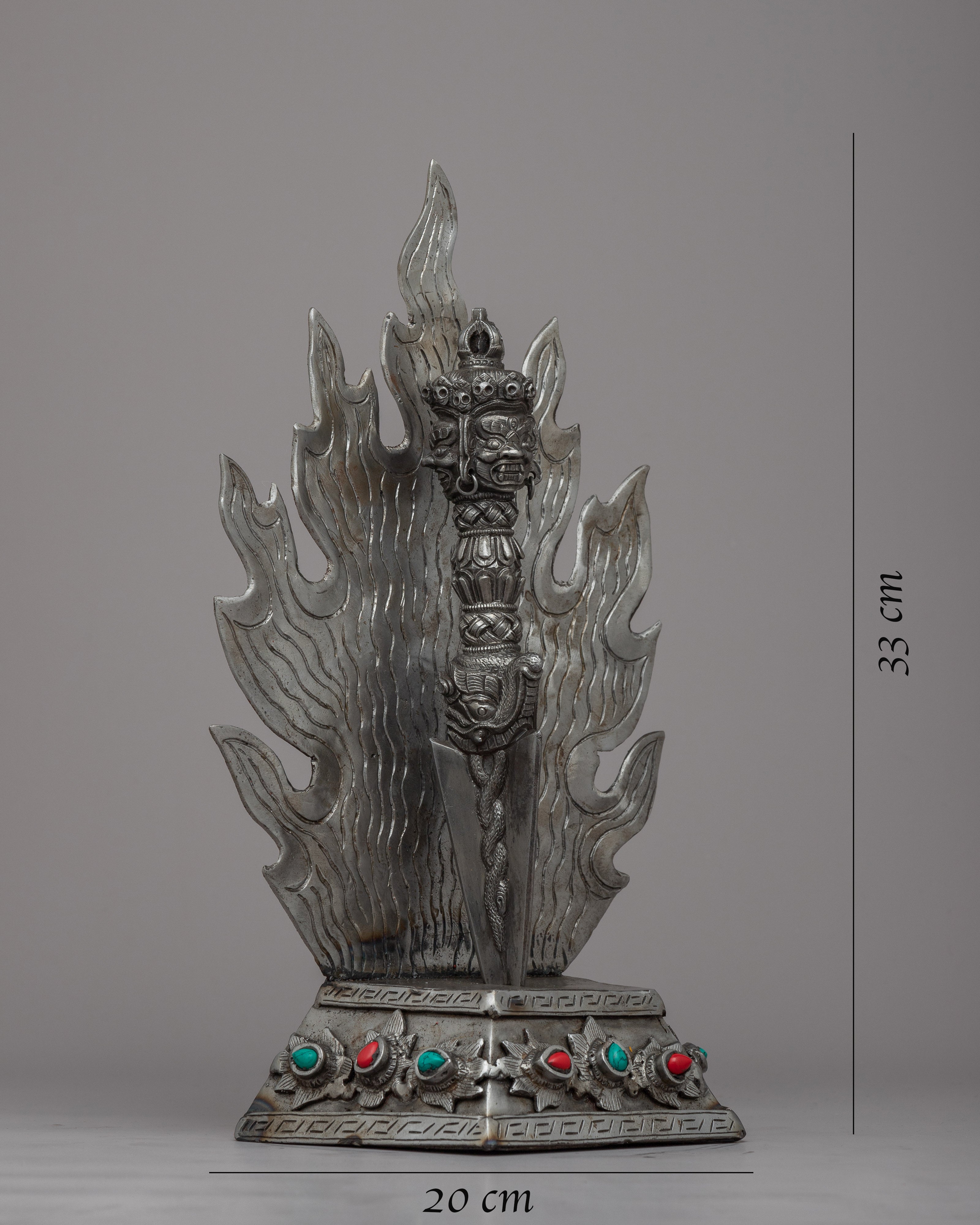 Iron Phurba Ritual Dagger | Symbol of Wrathful Deities and Protection