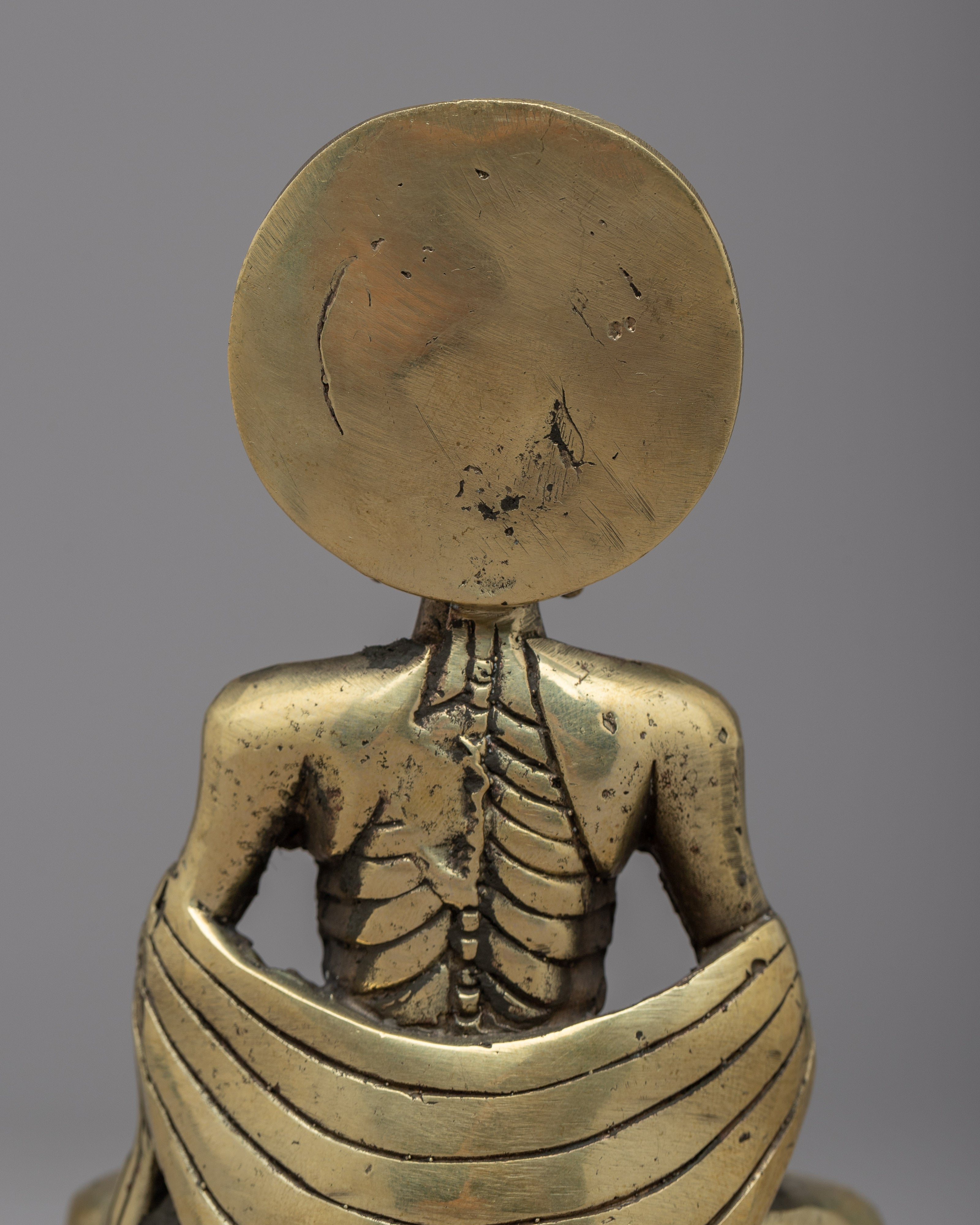 Handcrafted Fasting Buddha Statue | Embrace Inner Peace and Wellness with this Exquisite Artwork