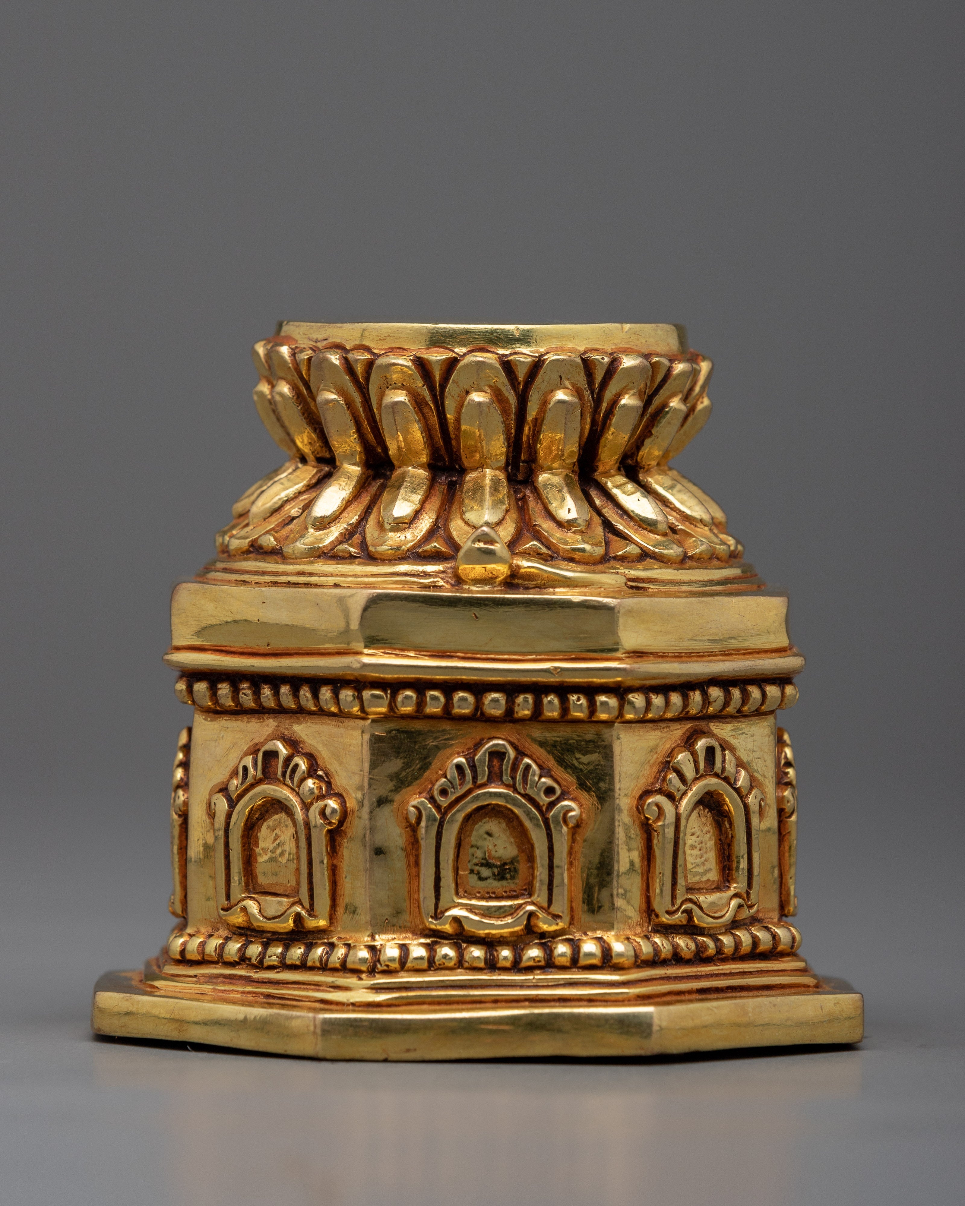 Tibetan Stupa Statue | Traditional Buddhist Stupa for Meditation & Spiritual Decor
