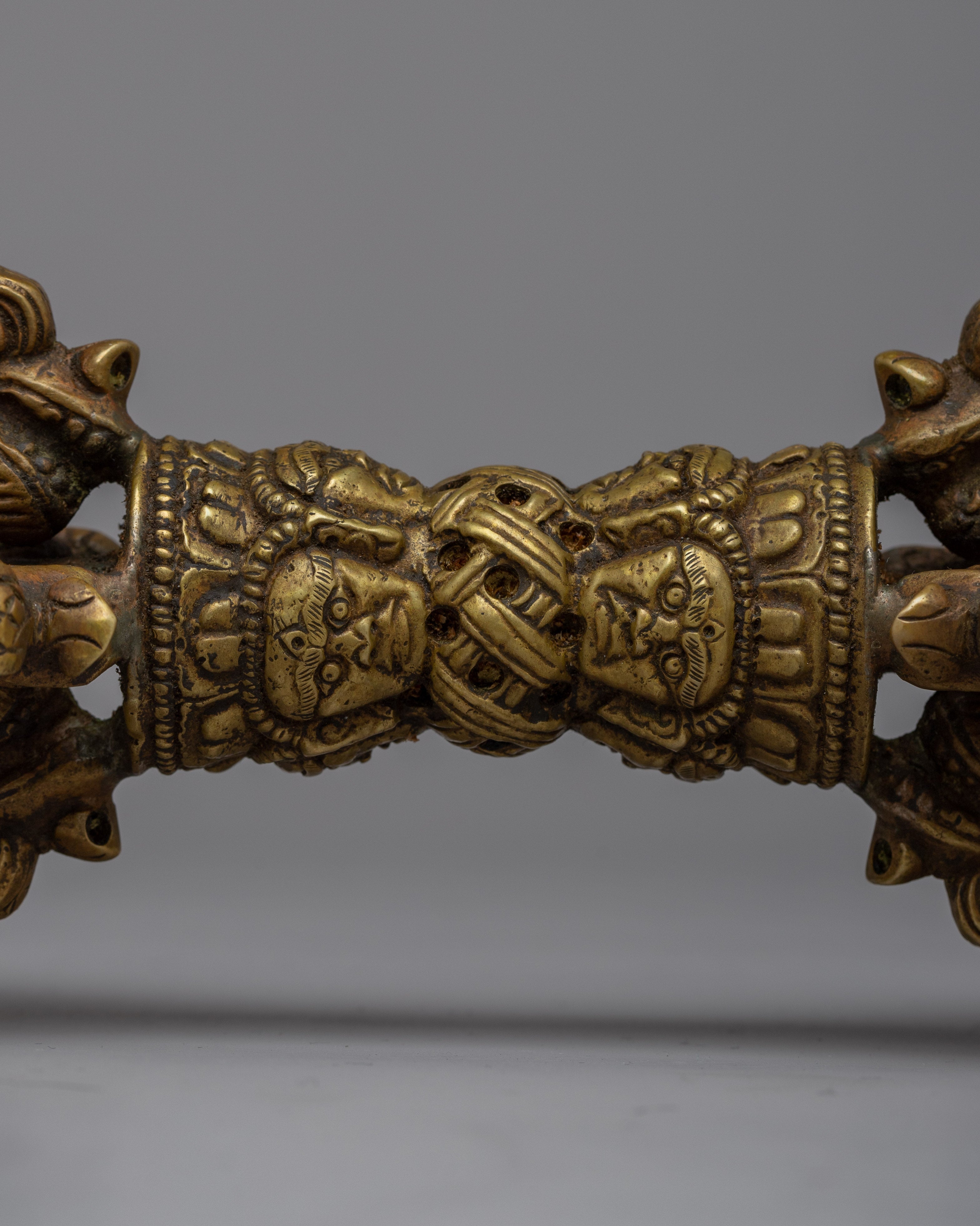 Tibetan Brass Vajra | Invoking Sacred Energies and Protection