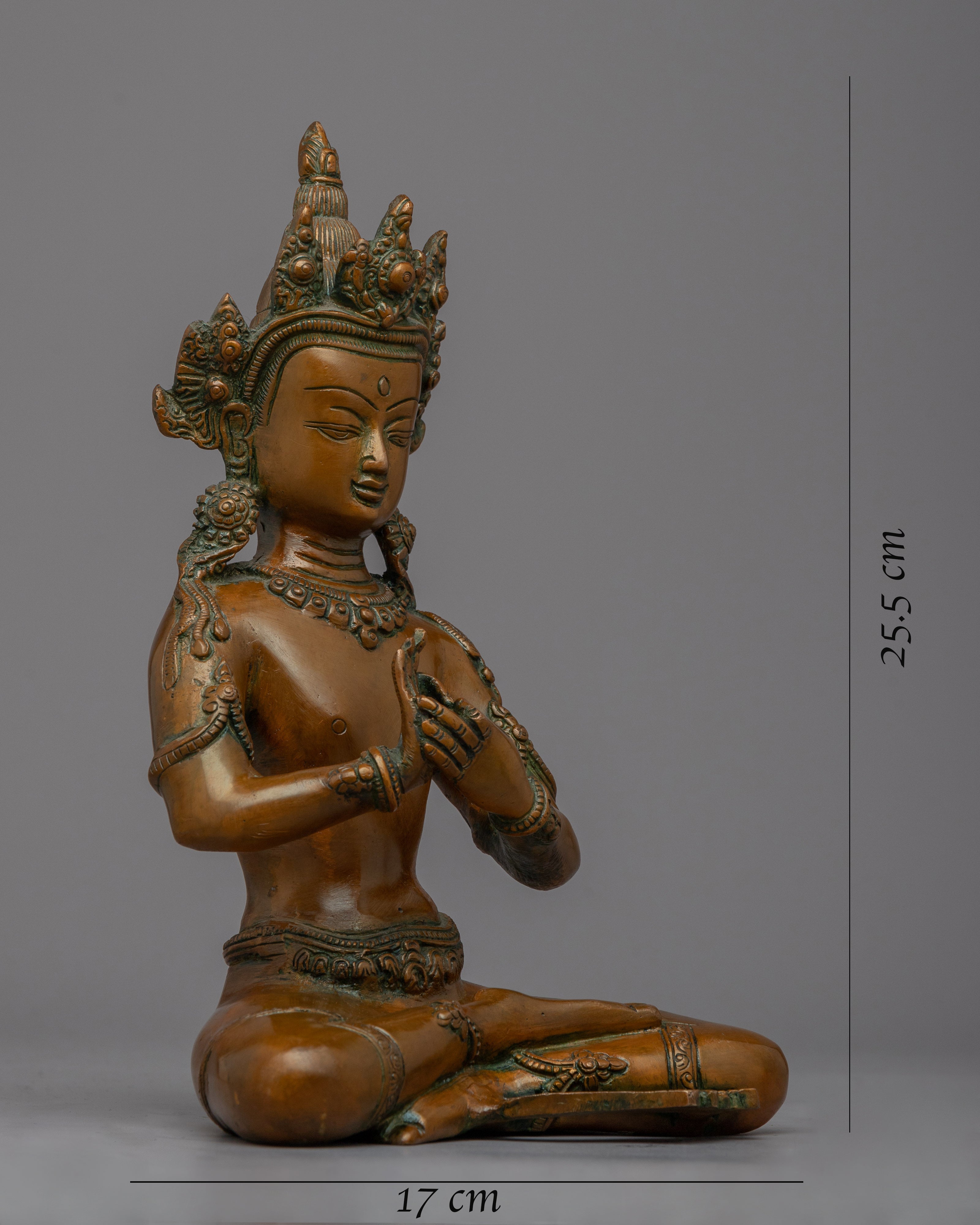 Maitreya Future Buddha Statue | Hand-Carved Buddhist Deity Sculpture