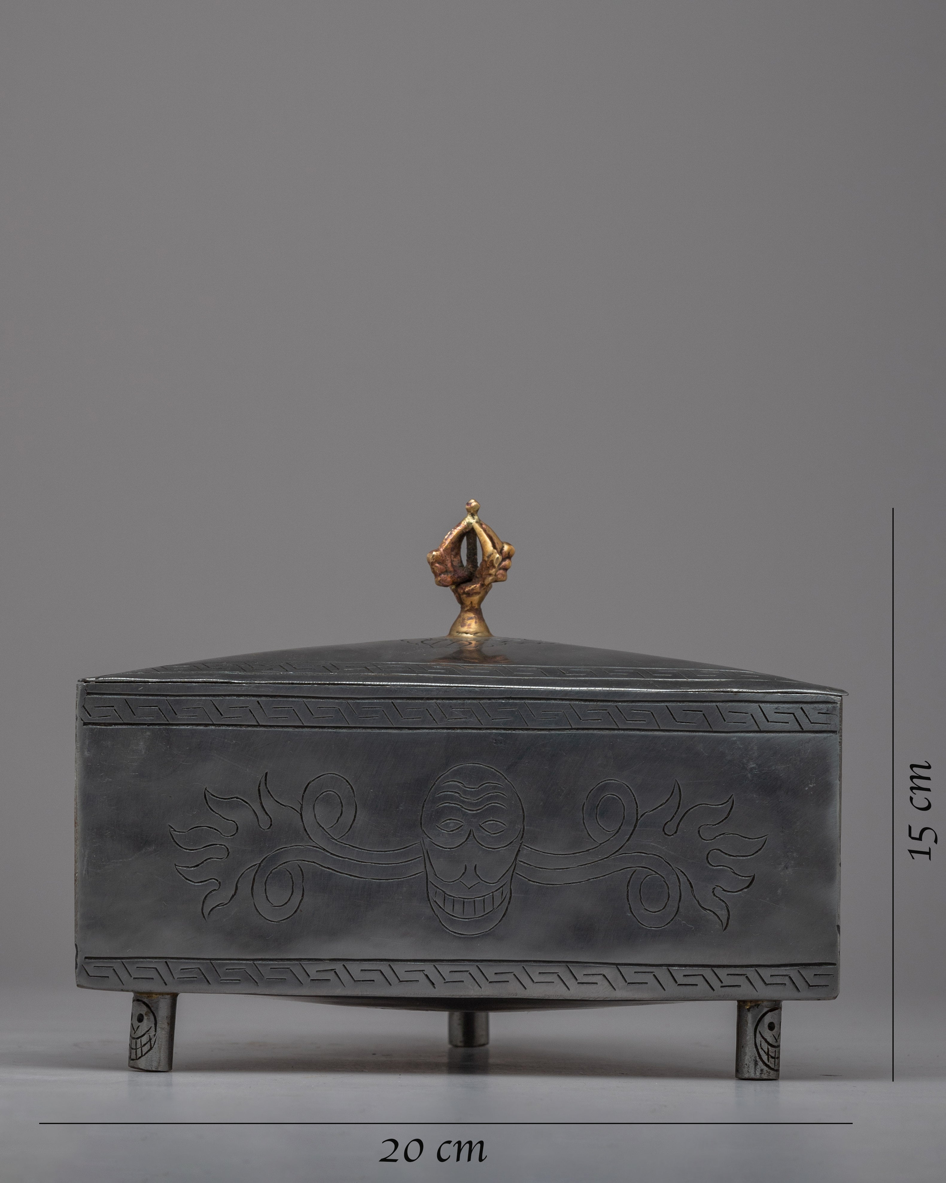 Handcrafted Metal Treasure Box | Treasure Chest of Beauty and Craftsmanship
