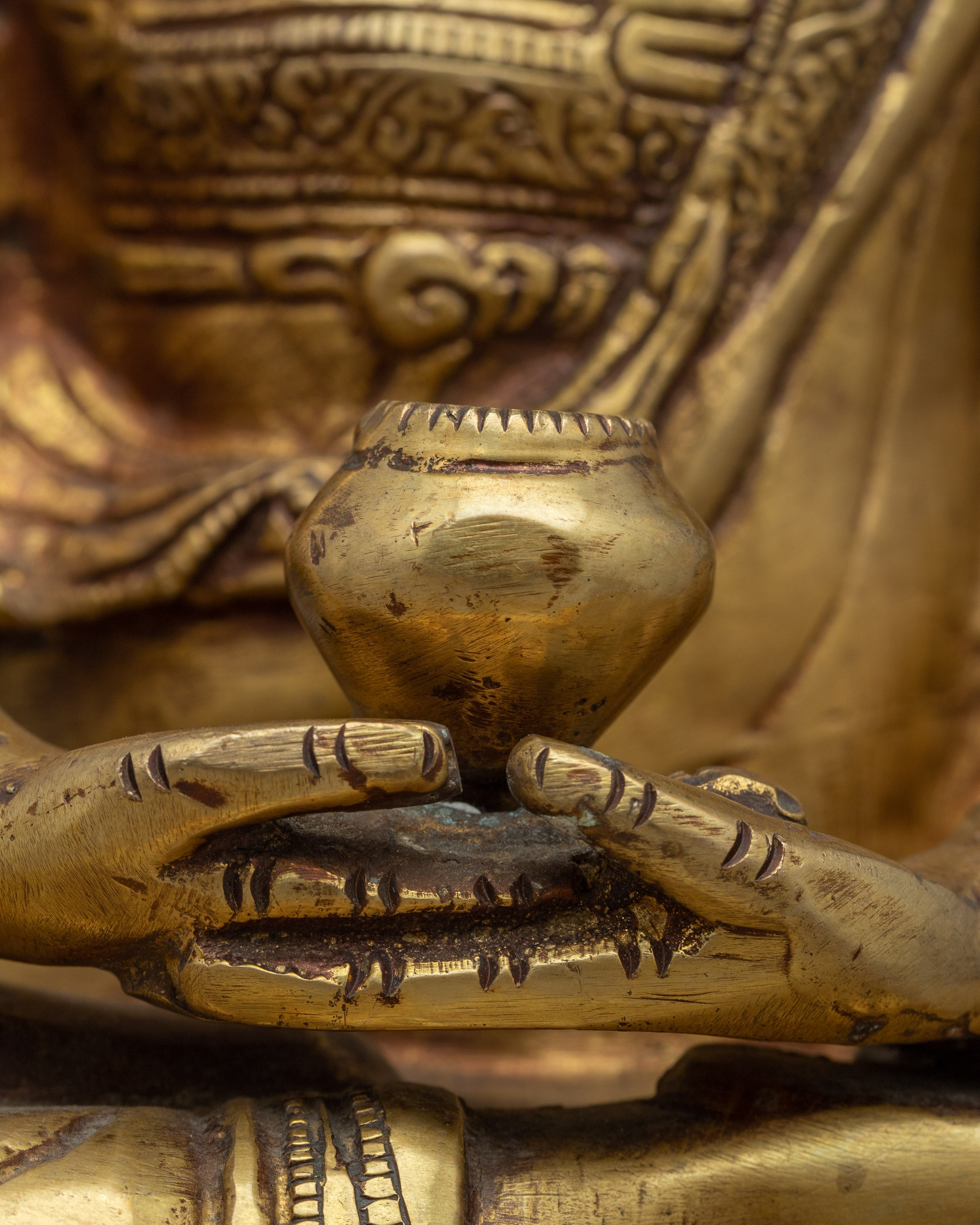 Dhyani Amitabha Buddha Statue | Traditional Himalayan Art Nepal