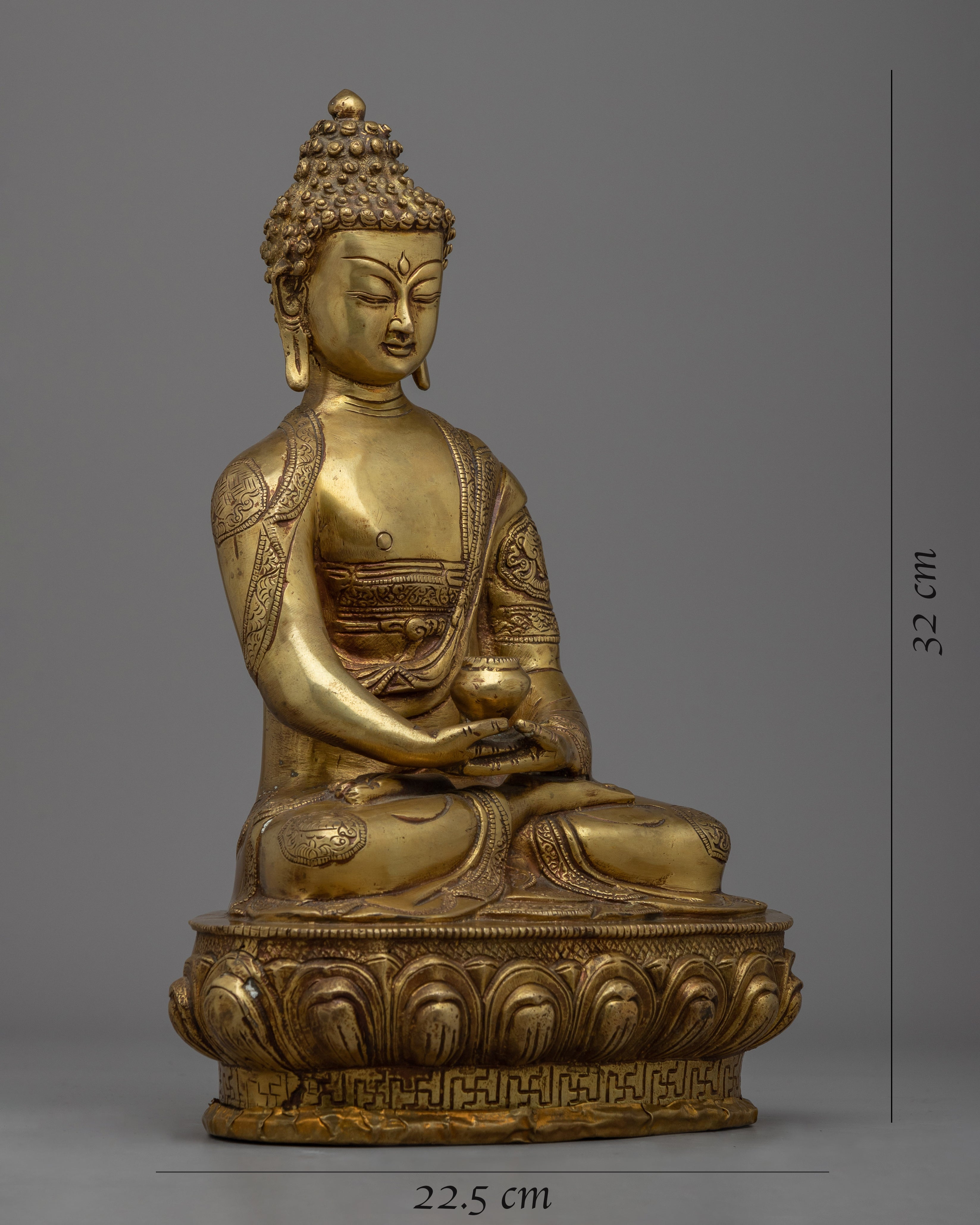 Dhyani Amitabha Buddha Statue | Traditional Himalayan Art Nepal