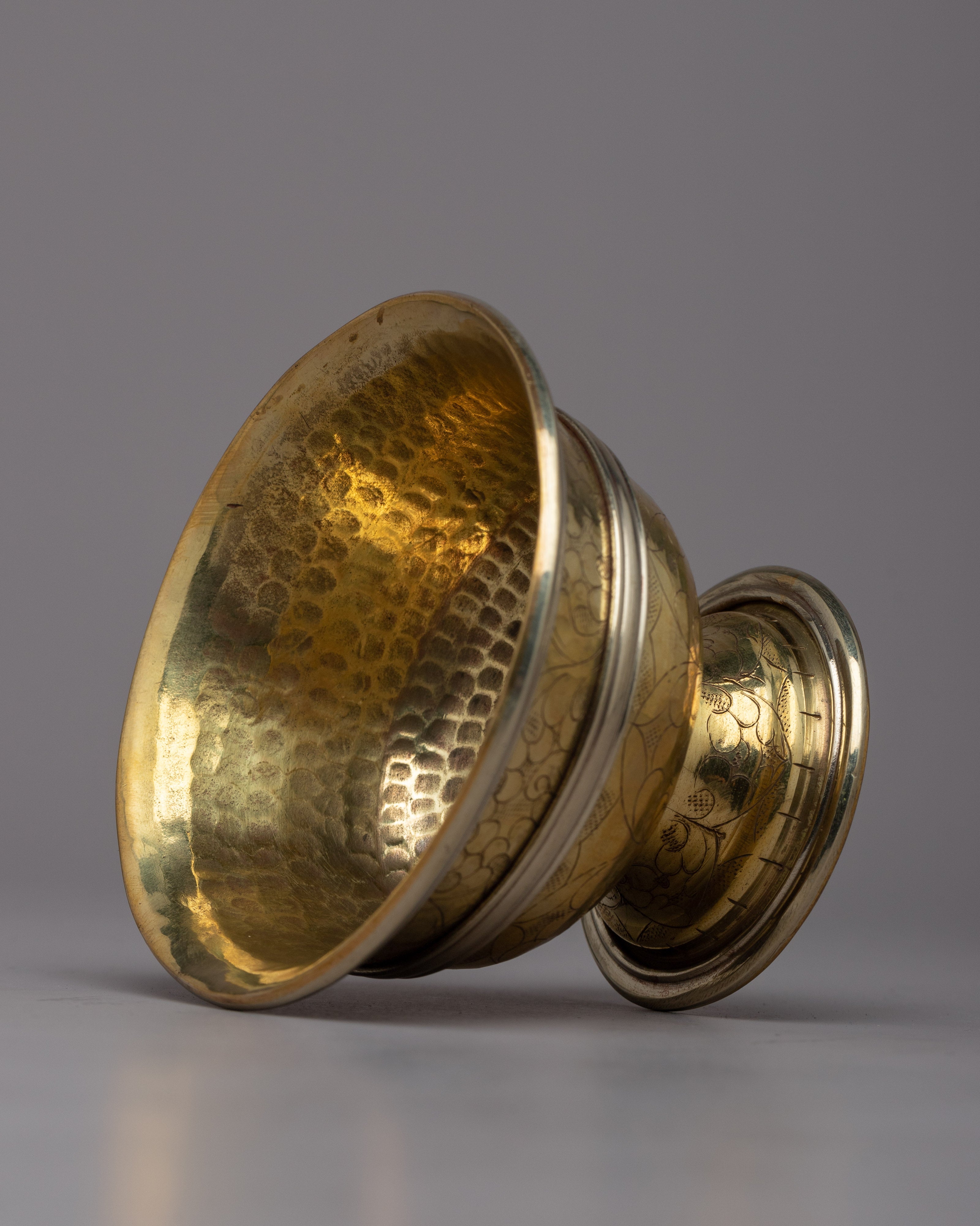 Sacred Copper Offering Bowl: Gilded in 24k Gold | A Reverent Gesture