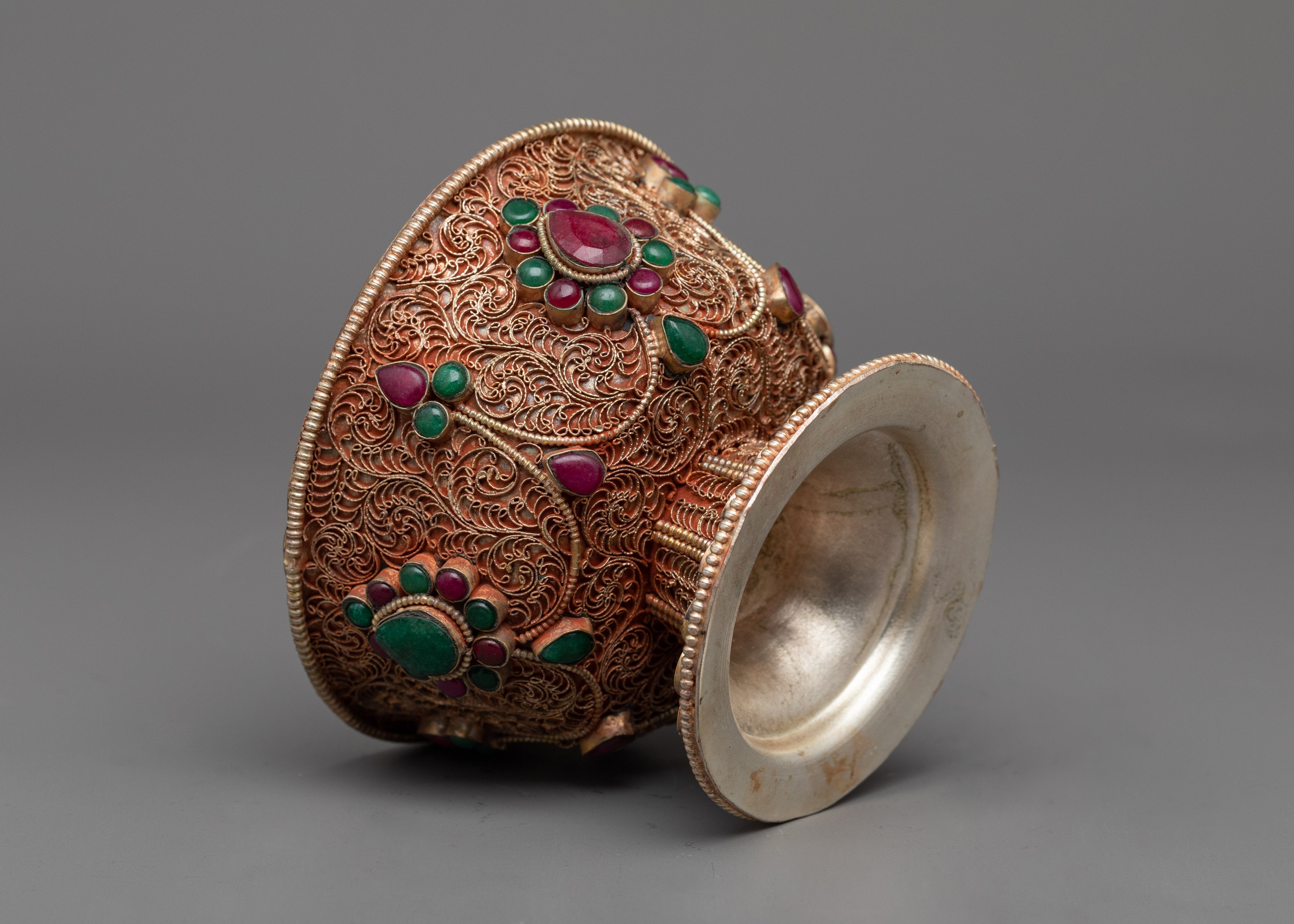 Copper Decorative Bowl with Intricate Design | Exquisite Artwork for Your Space