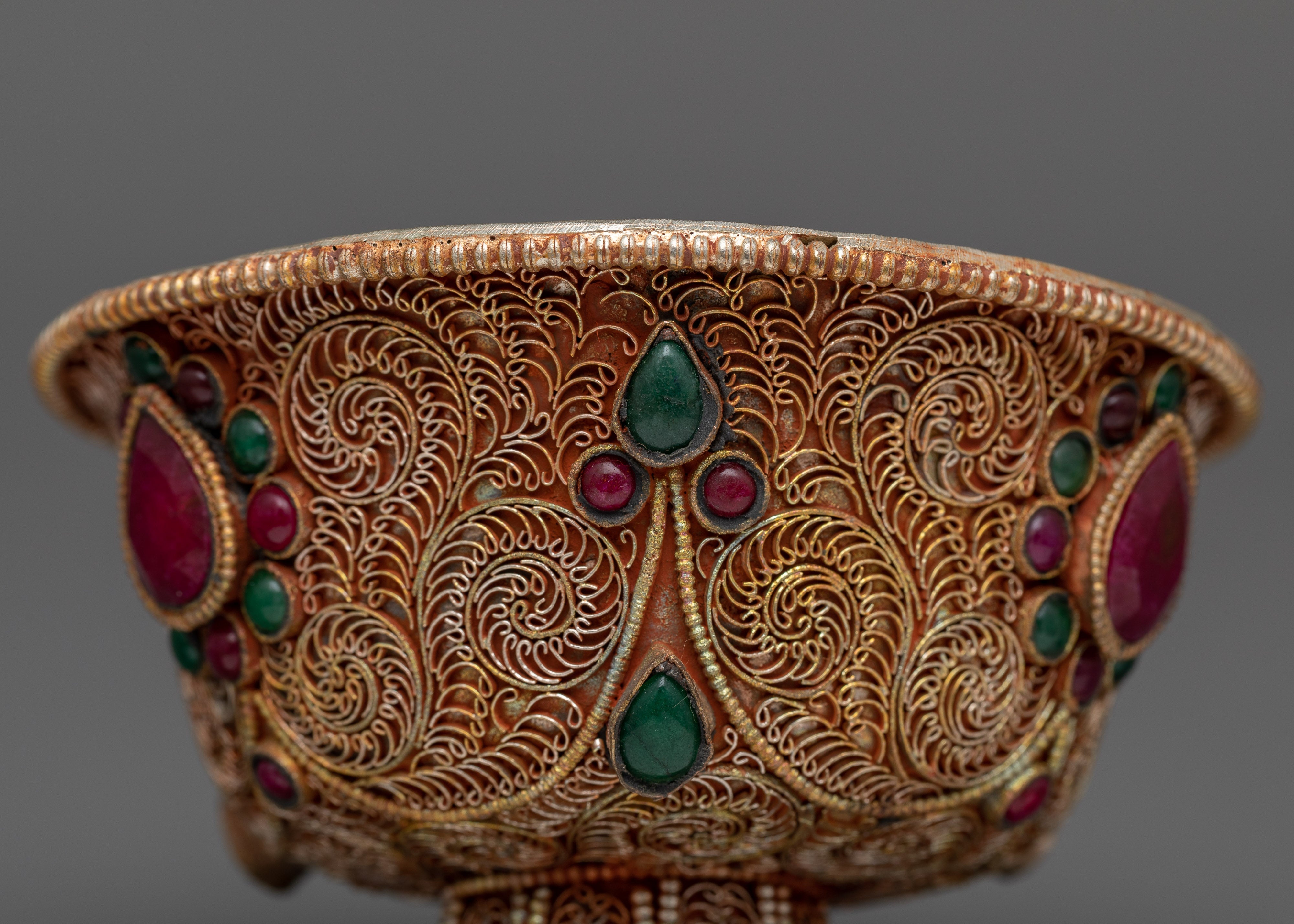 Set of 7 Handcrafted Offering Bowls | Perfect for Your Buddhist Altar
