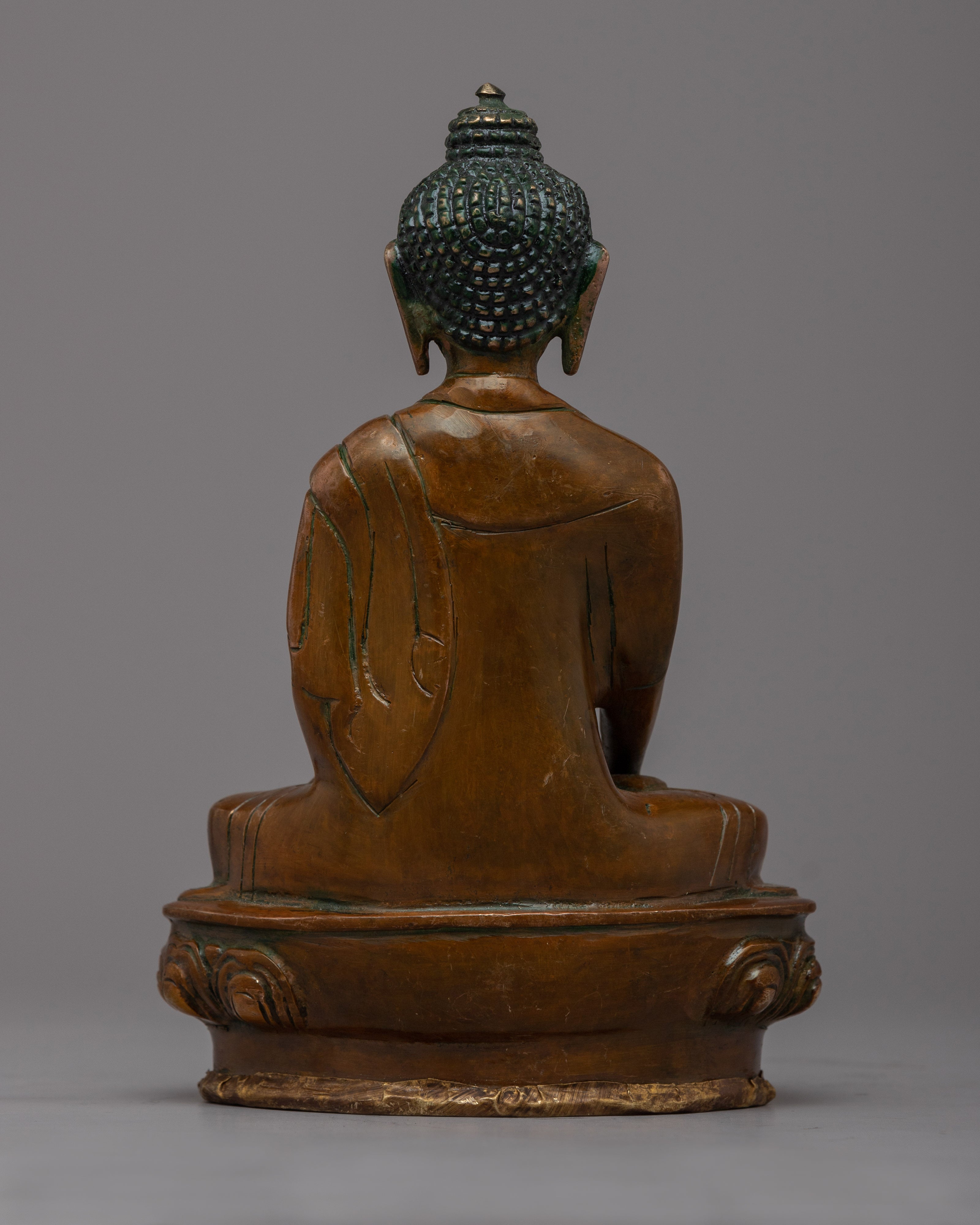 Tibetan Brass Shakyamuni Buddha Statue | Radiating the Energy of Spiritual Awakening