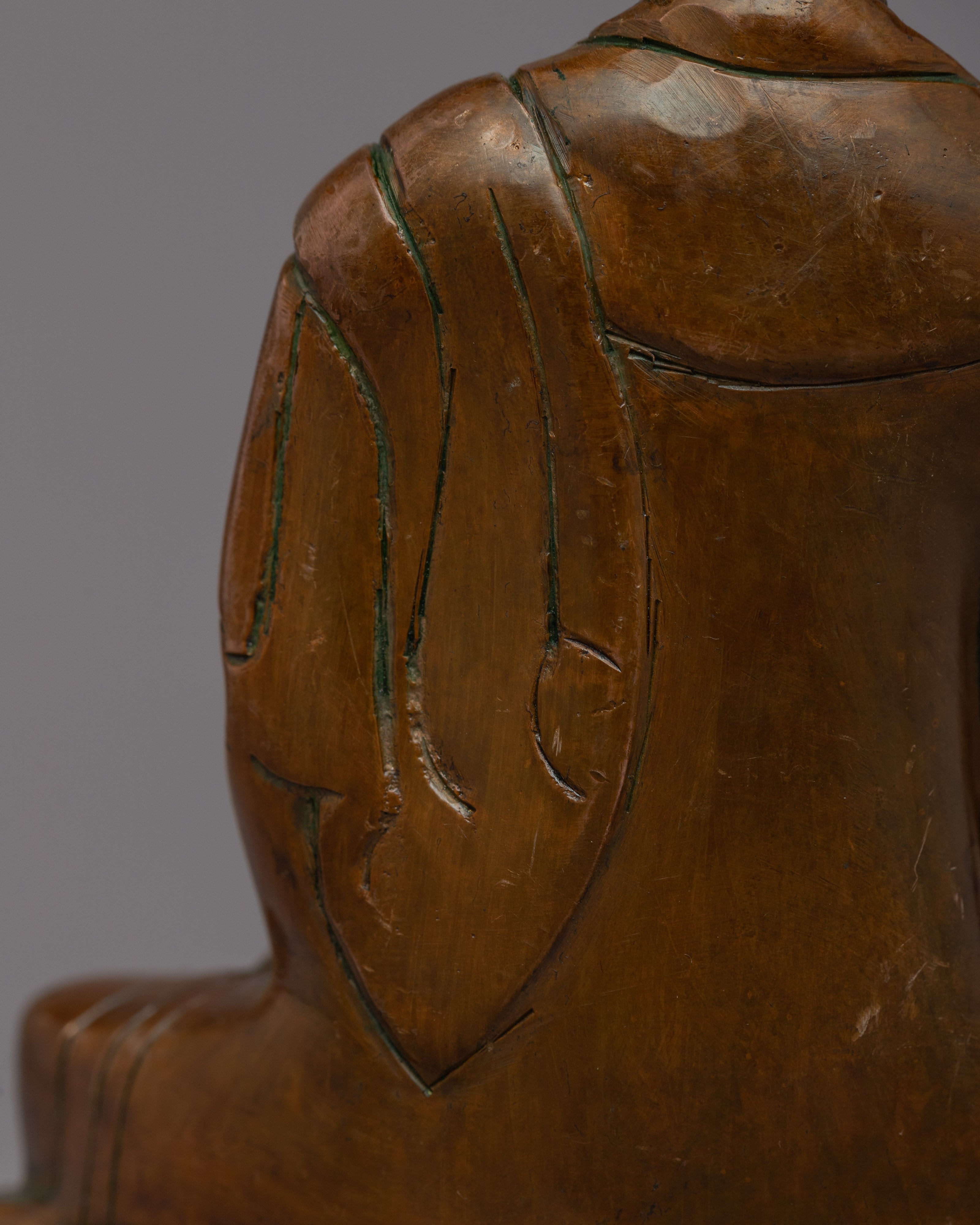 Tibetan Brass Shakyamuni Buddha Statue | Radiating the Energy of Spiritual Awakening