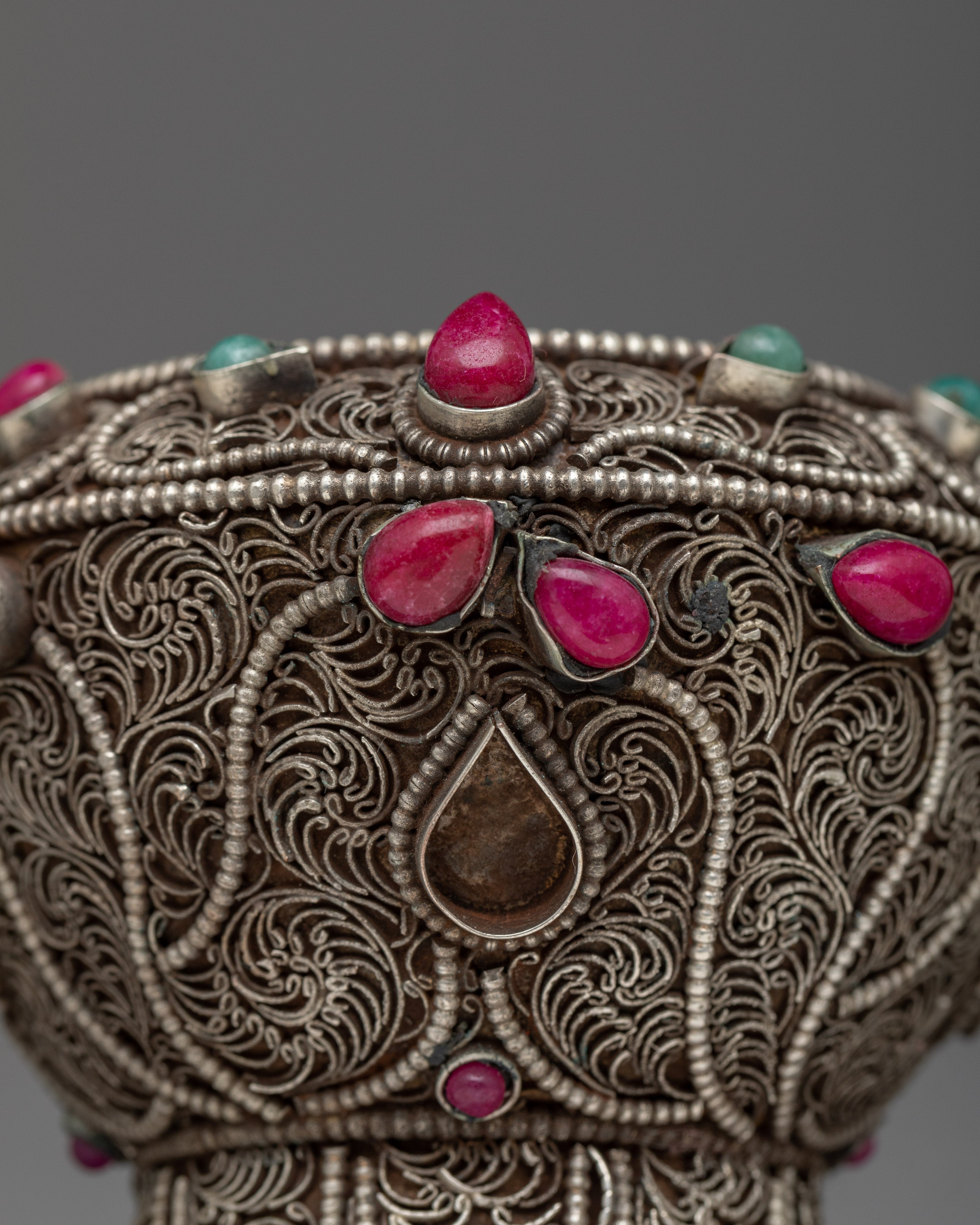 Sacred Dhupur Rice Pot | Tibetan Art Work