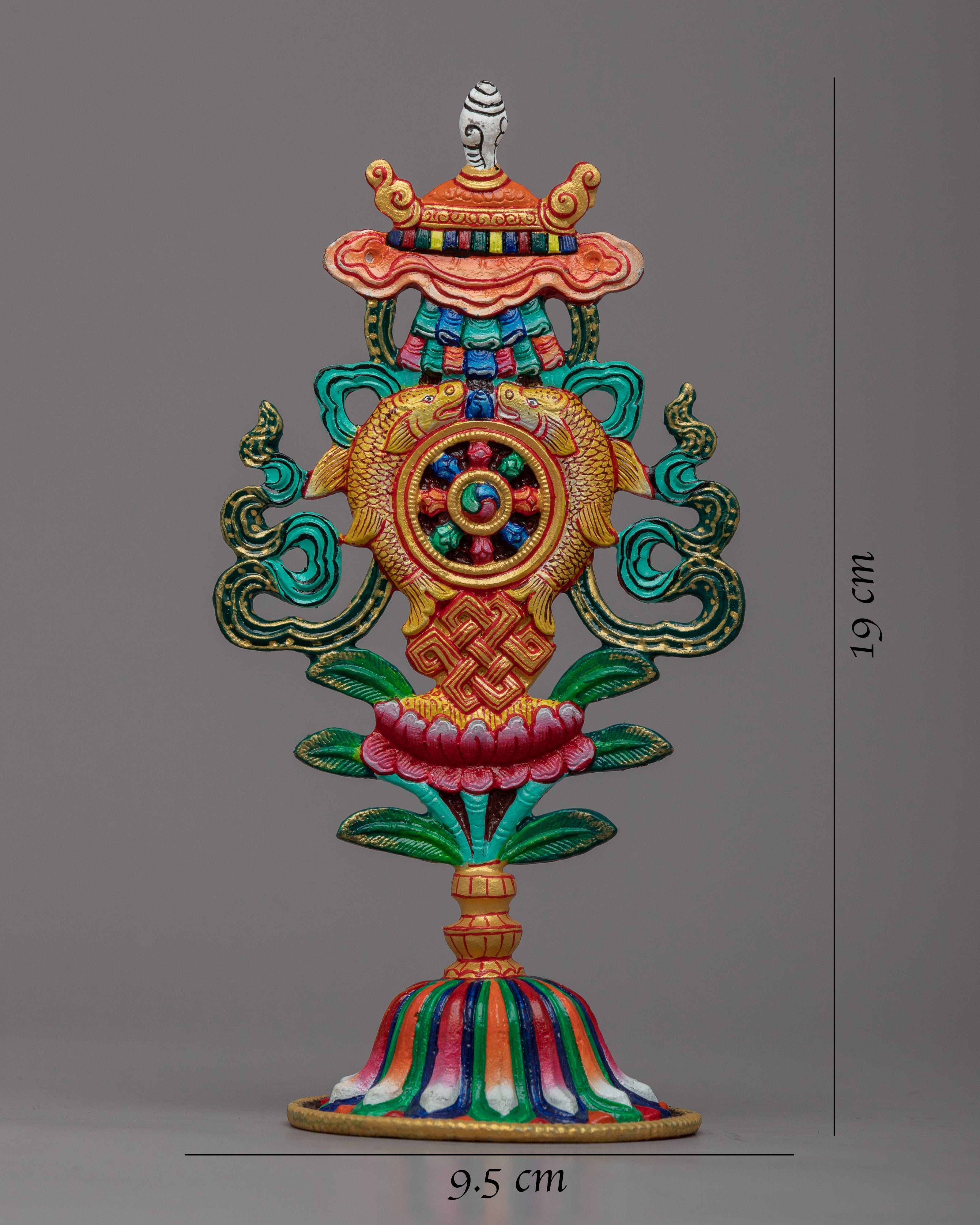 Colorful Auspicious Symbol | Vibrant Spiritual Decor
