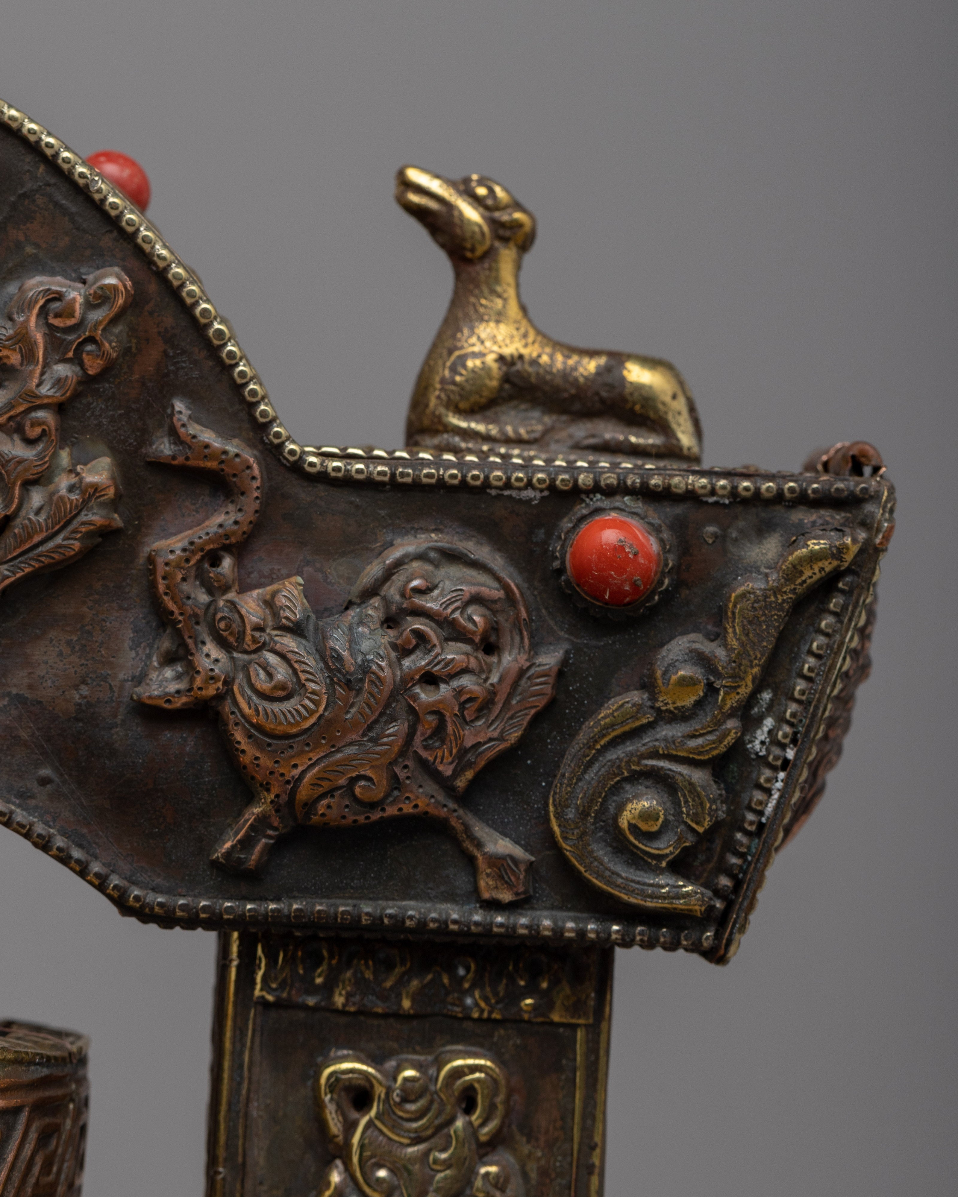 Handcrafted Prayer Wheel with Auspicious Symbols | Infuse Your Space with Devotion