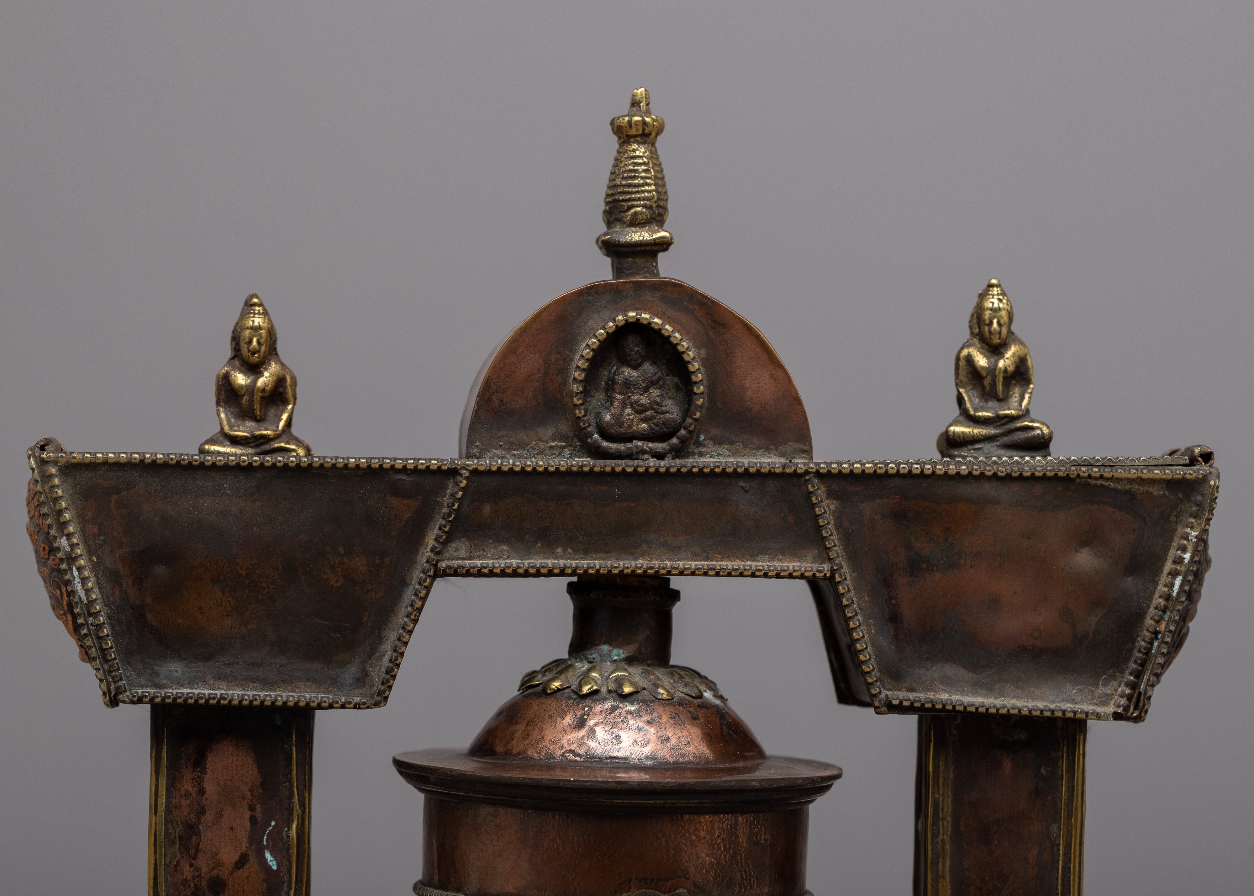 Sacred Single Prayer Wheel | Infuse Your Space with Spiritual Energy