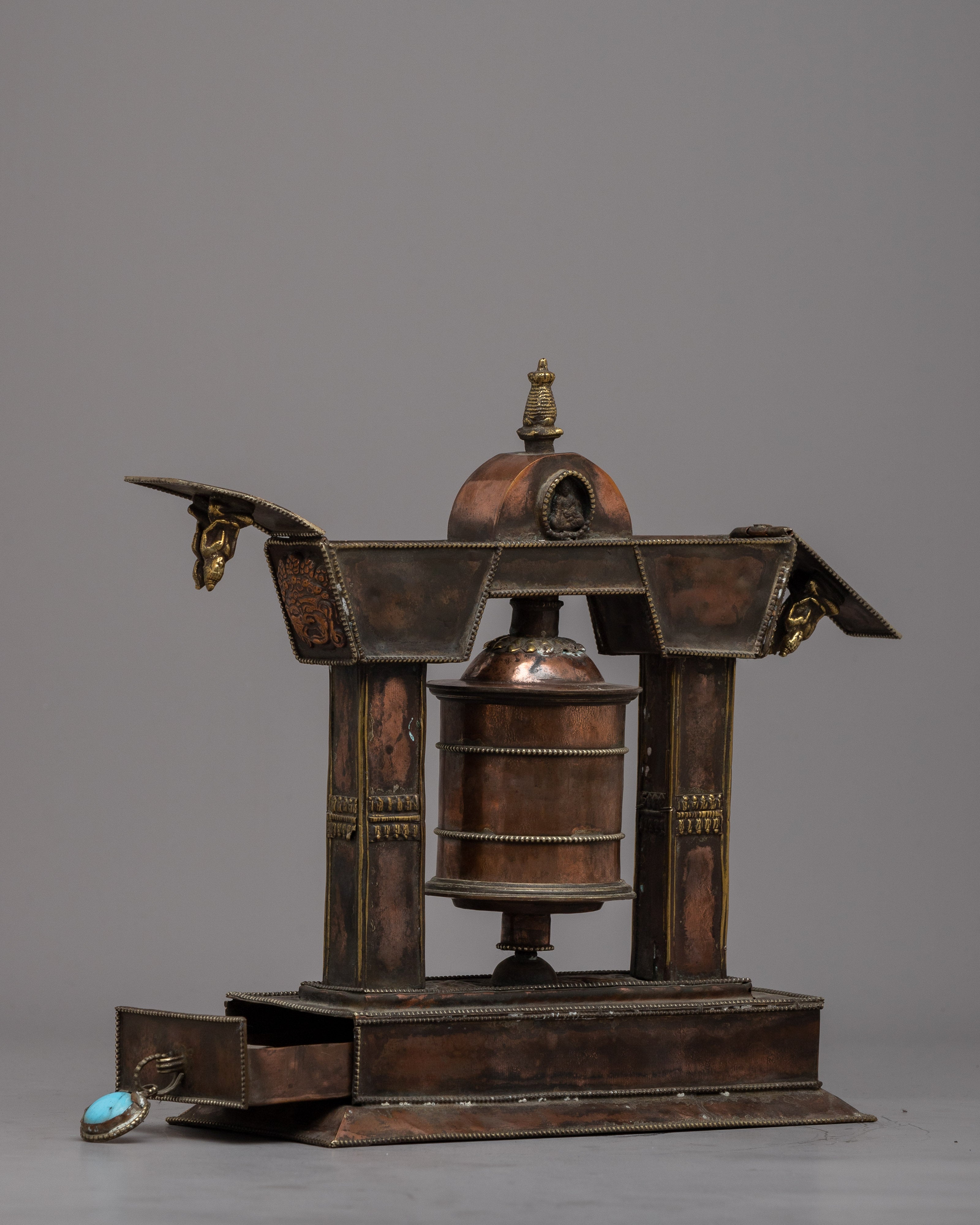 Sacred Single Prayer Wheel | Infuse Your Space with Spiritual Energy