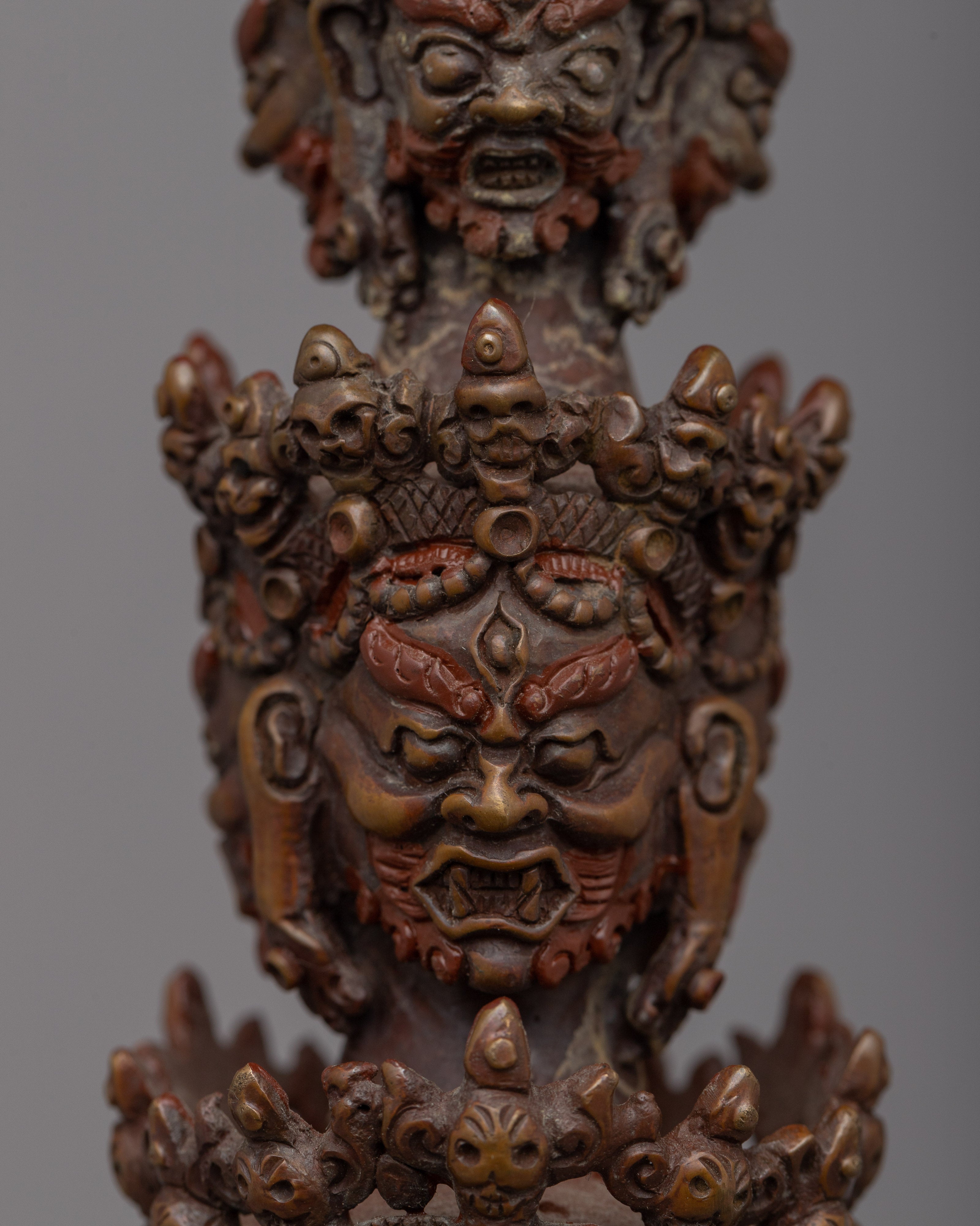 Phurba with Display Stand | Handcrafted Ritual Dagger Set for Spiritual Practices