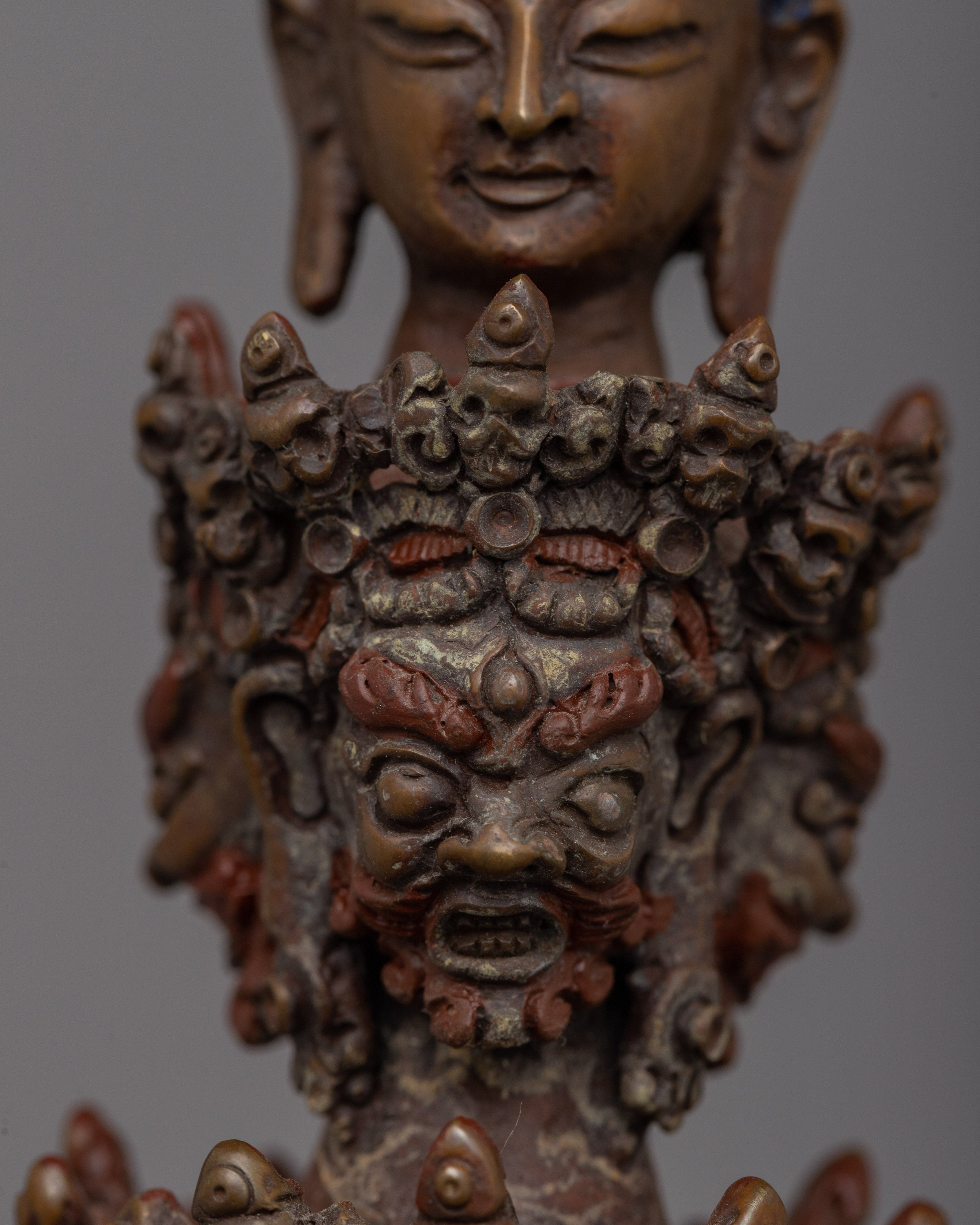 Phurba with Display Stand | Handcrafted Ritual Dagger Set for Spiritual Practices