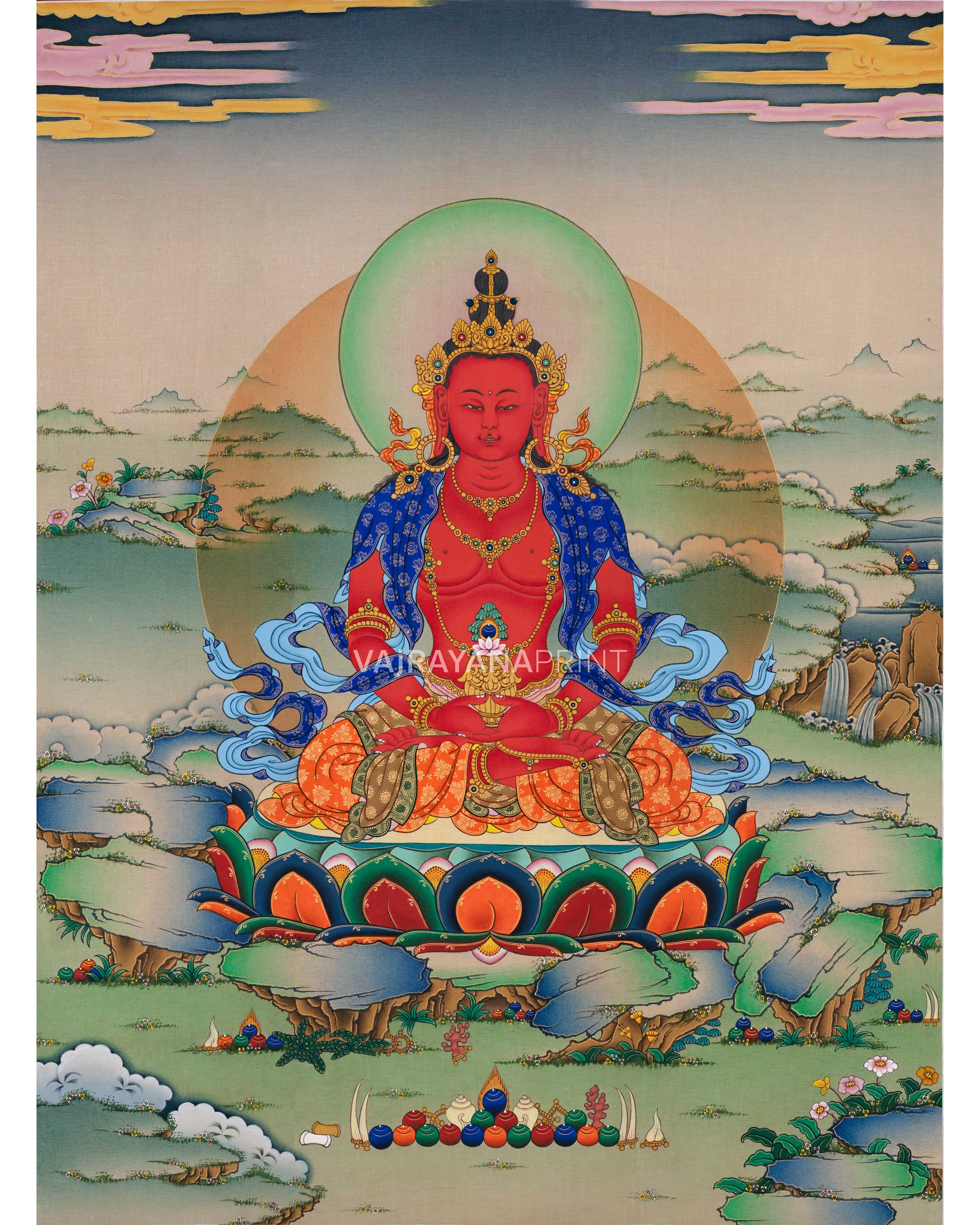 The Buddha of Long Life, Amitayus Print