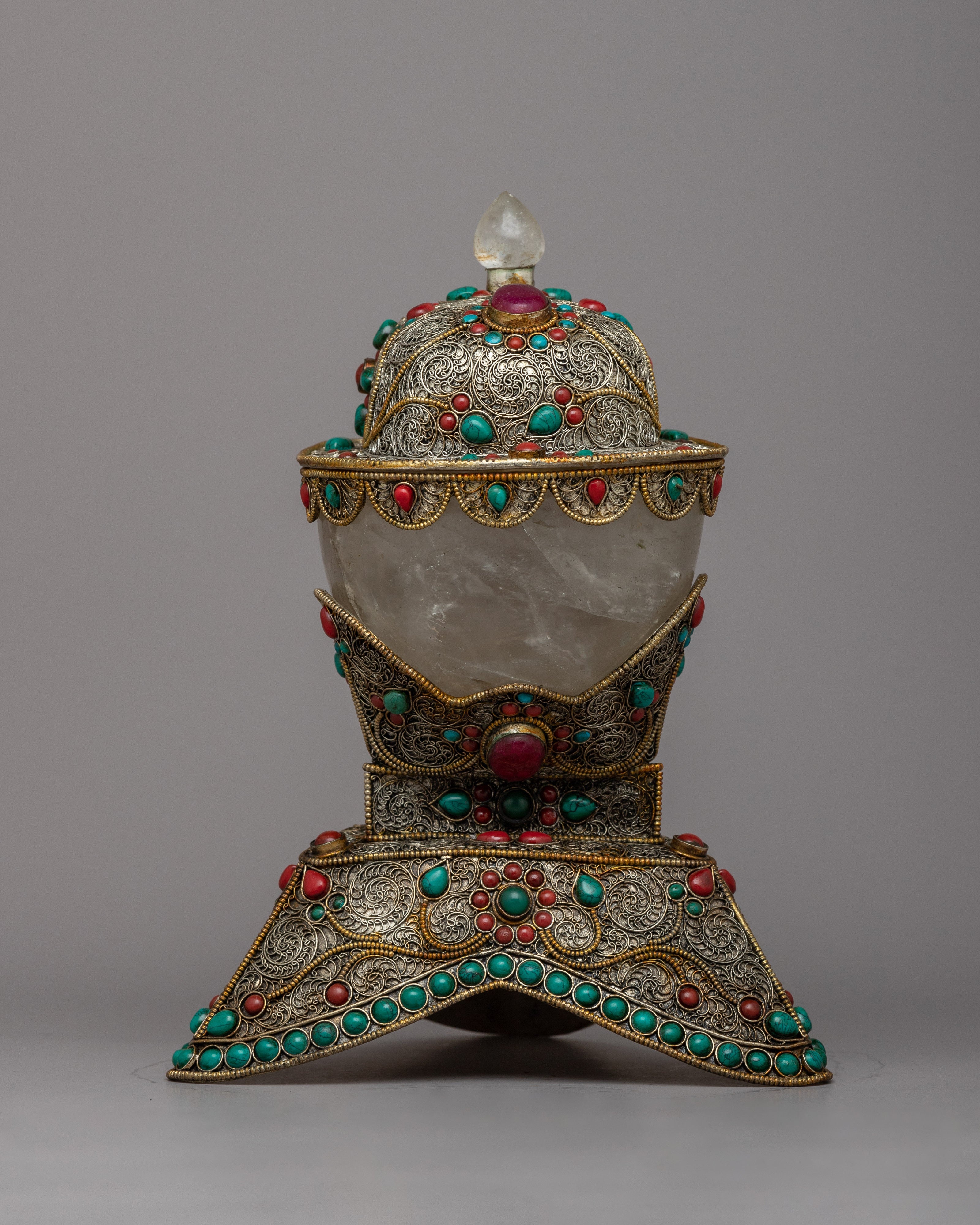 Handcrafted Copper Kapala Skull | Fusion of Artistry and Spirituality