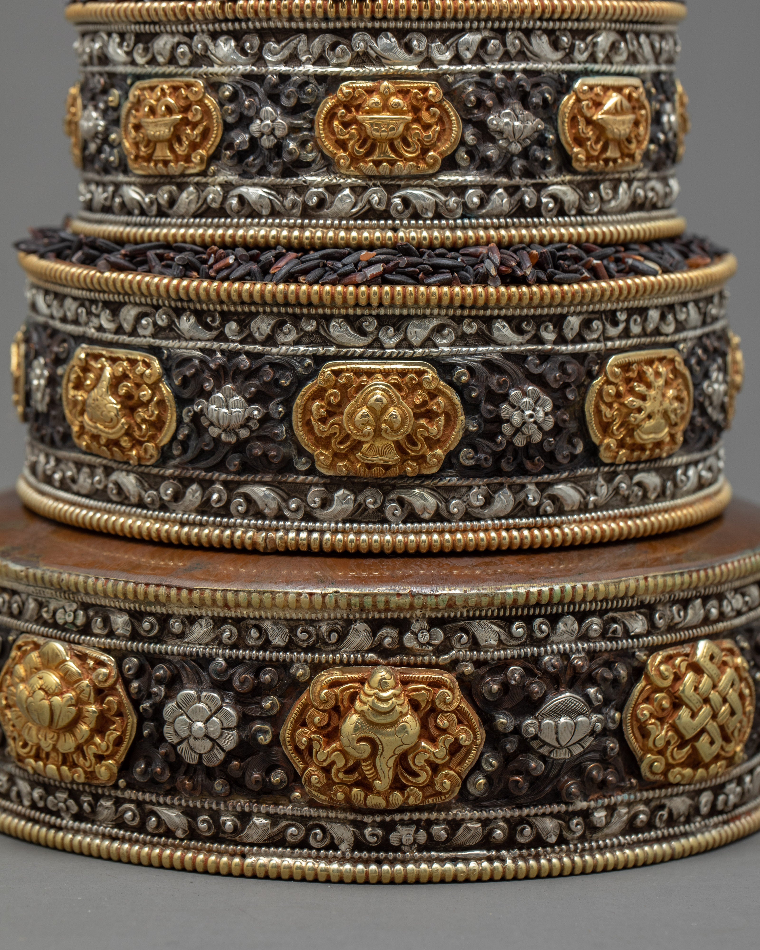 Ritual Offering Mandala Set | Tibetan Buddhist Altar |