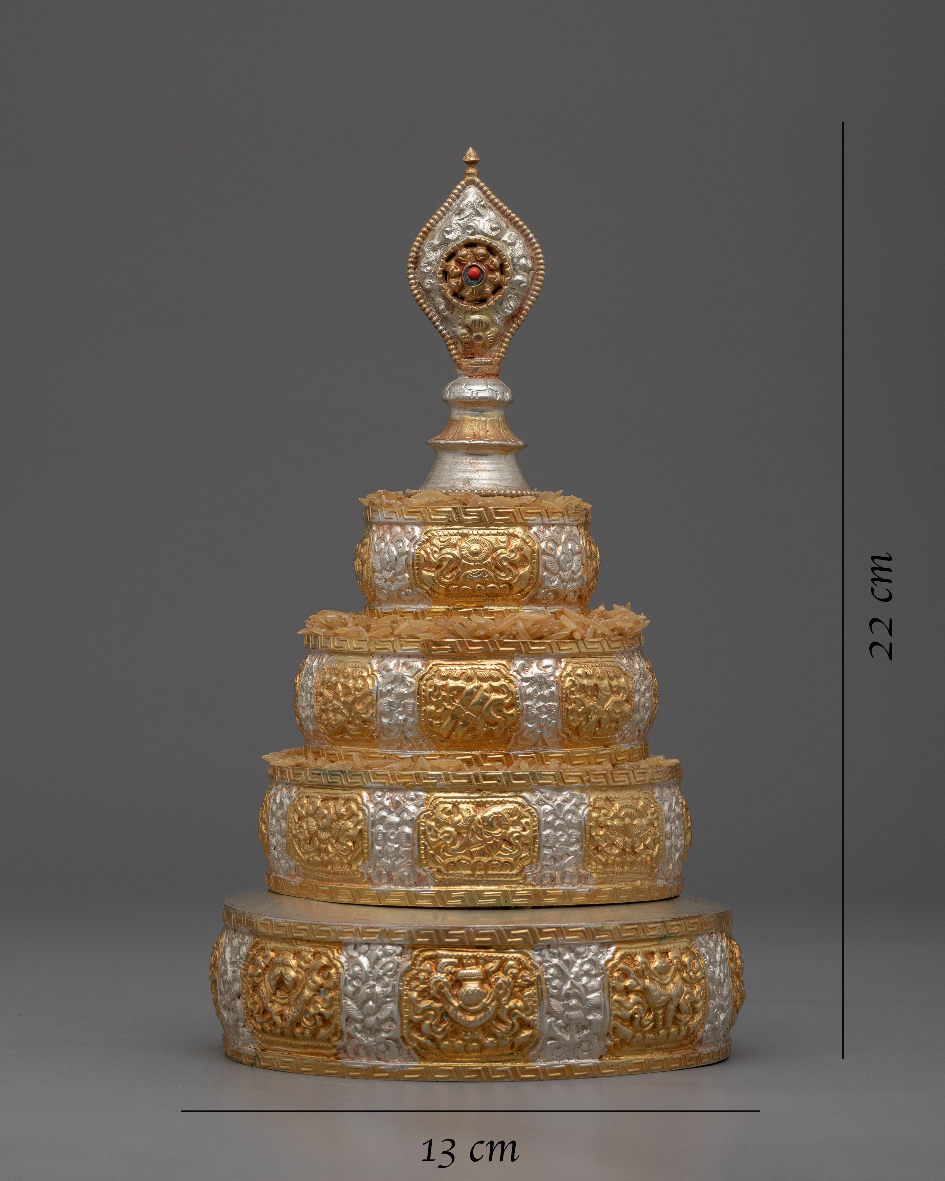 Mandala Silver Set | Enhance Your Spiritual Practice with Mandala Set