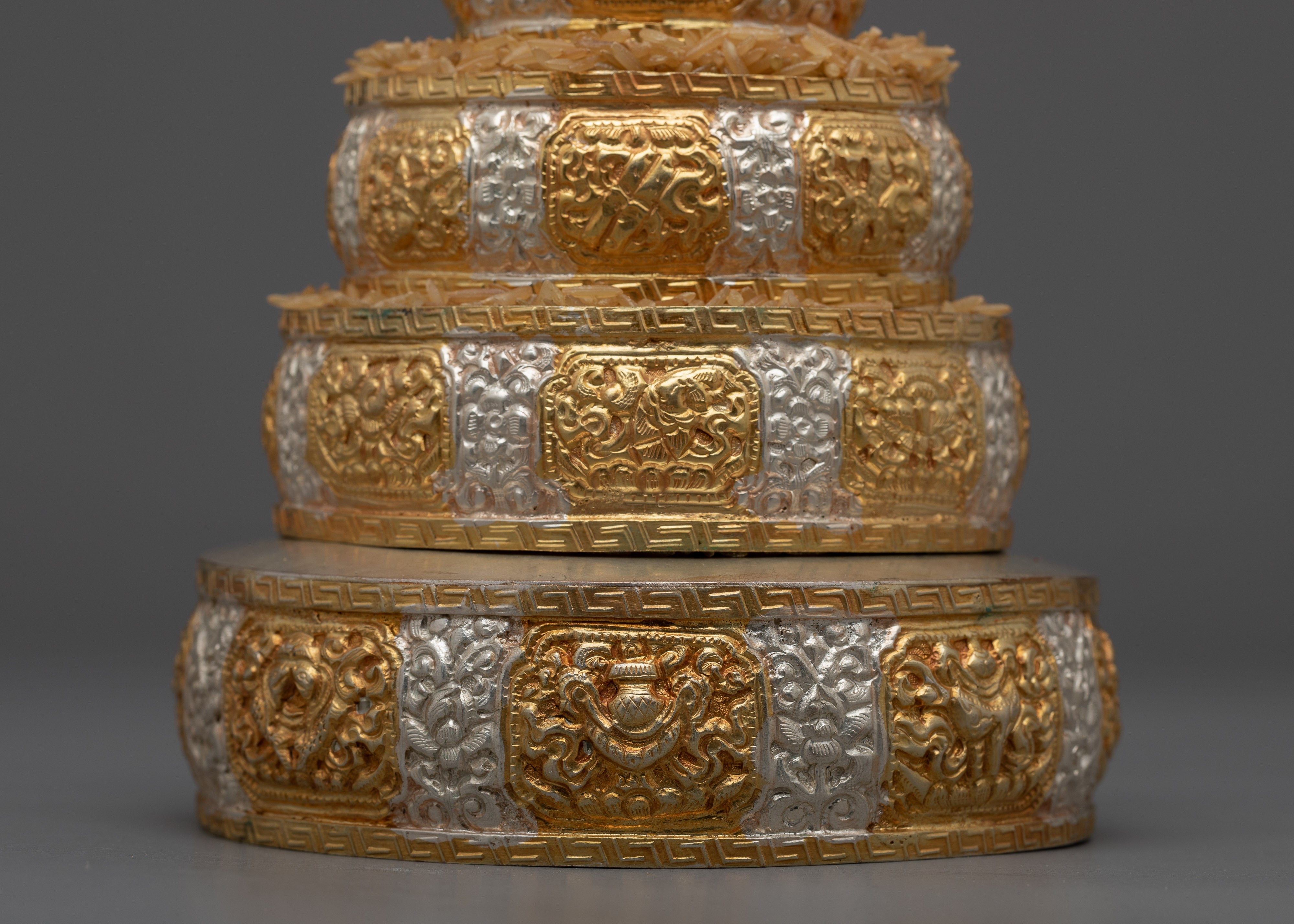 Mandala Silver Set | Enhance Your Spiritual Practice with Mandala Set