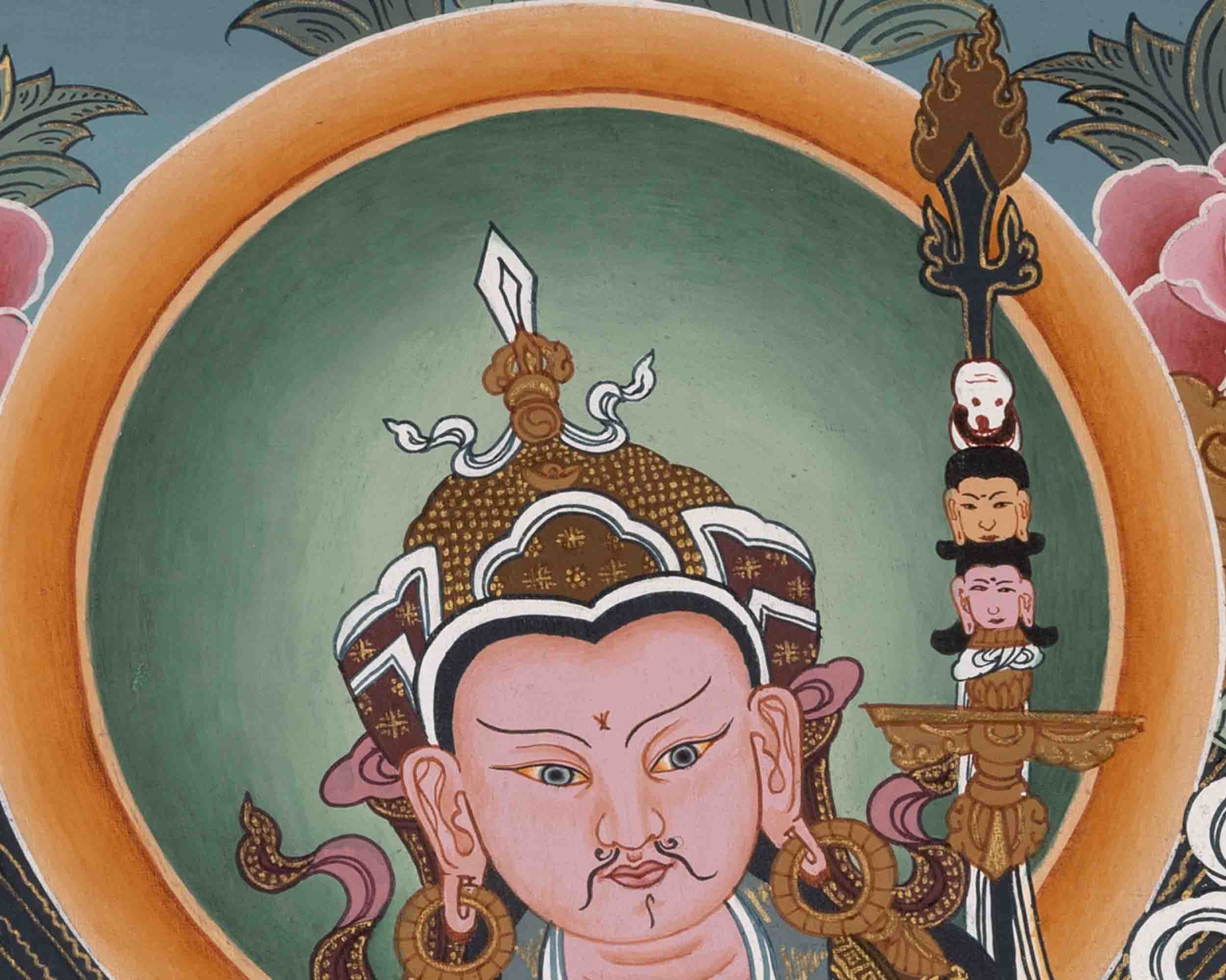 Padmasambhava Guru | Buddhist Thangka | Religious Wall Decors