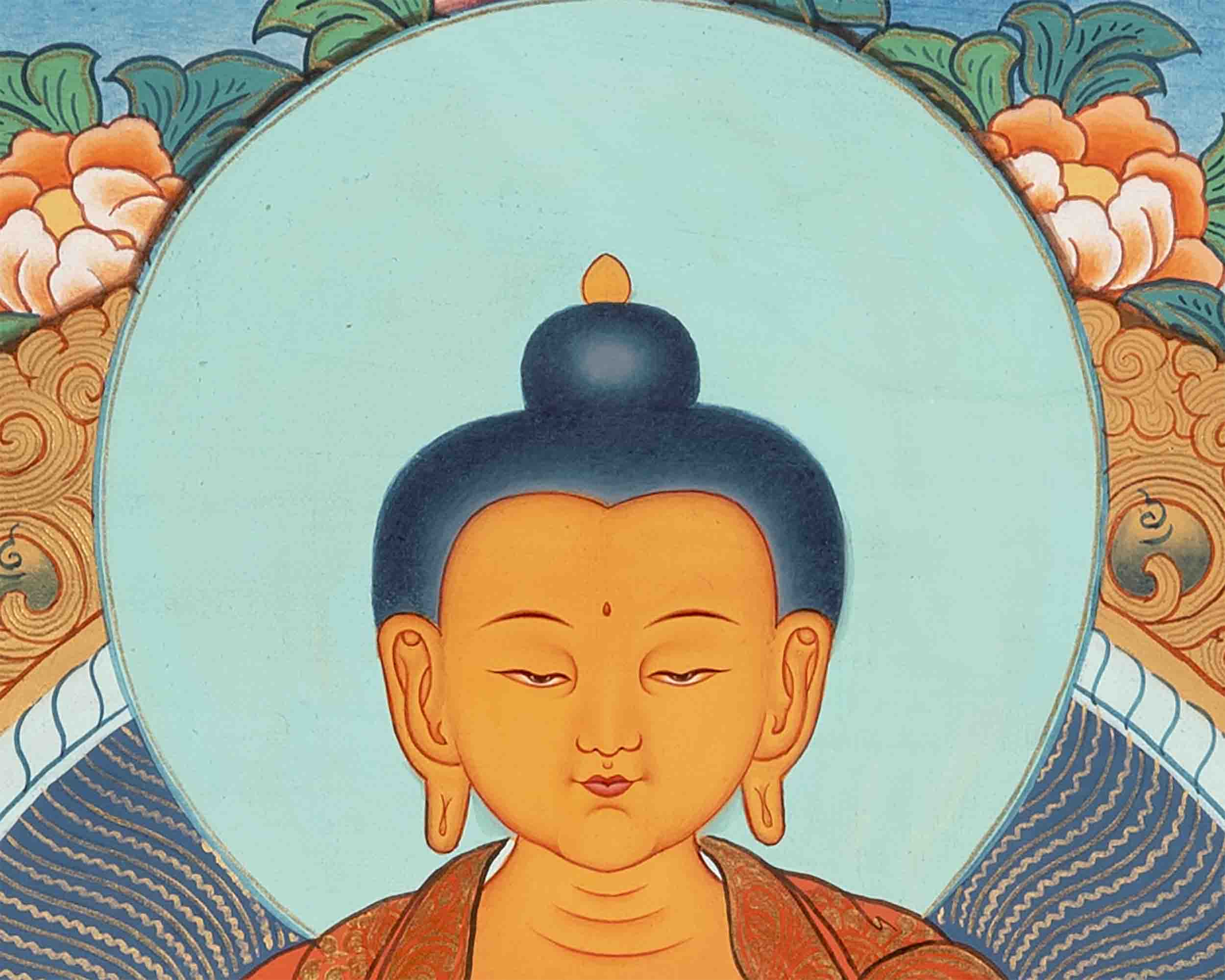 Tibetan Shakyamuni Thangka | Buddha Thangka